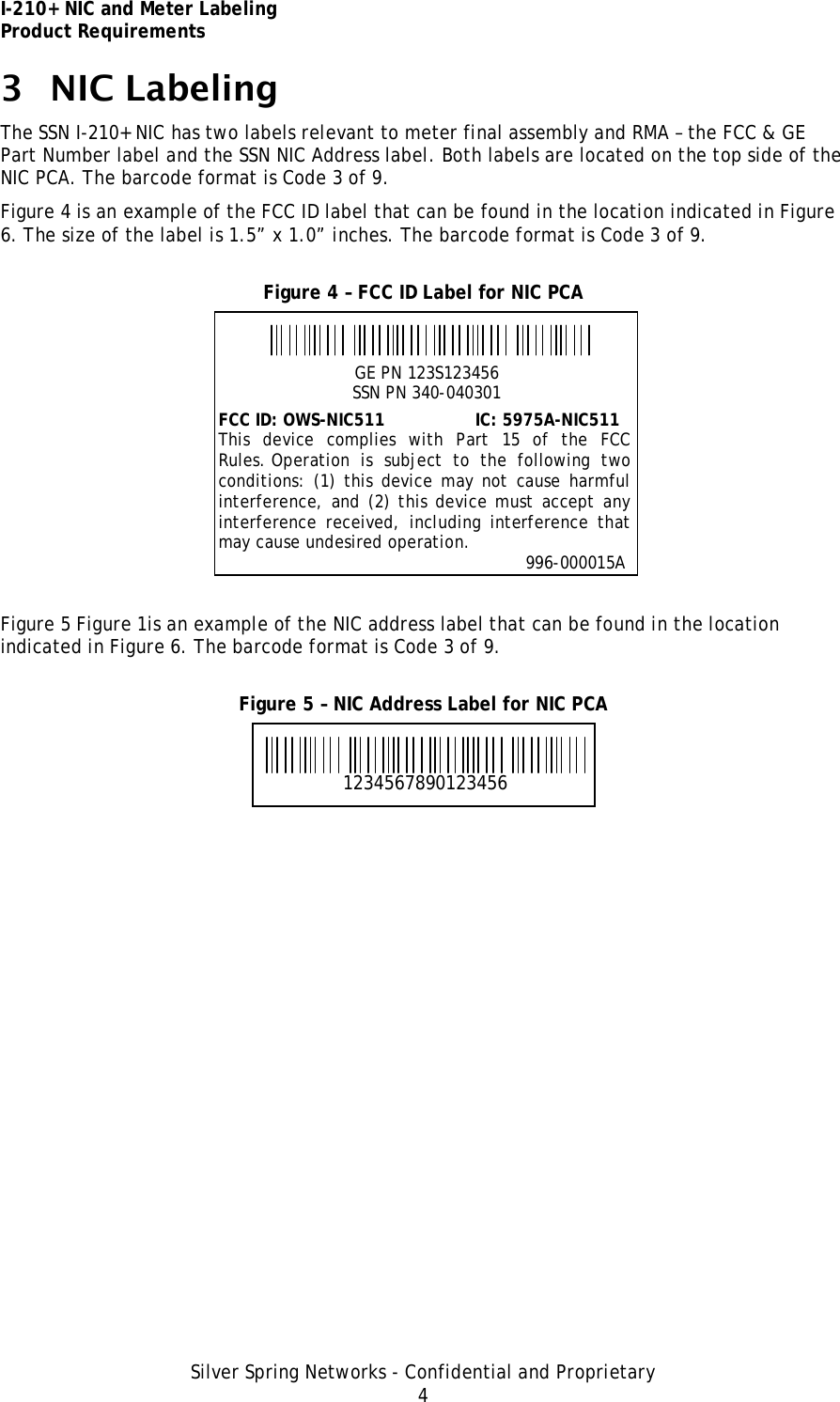 Page 4 of Itron NIC511 Radio Module for Utility Meters User Manual NIC511User