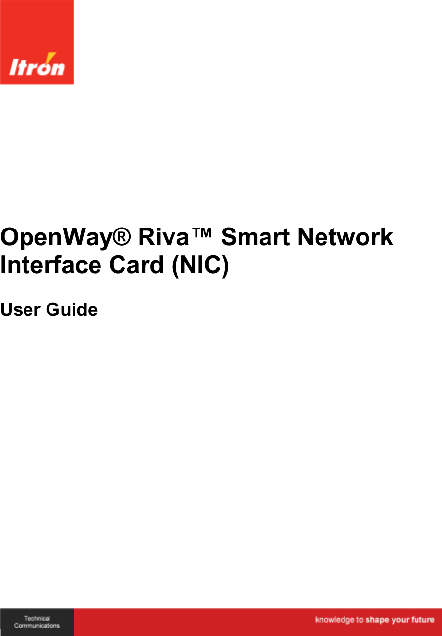   OpenWay® Riva™ Smart Network Interface Card (NIC)  User Guide     