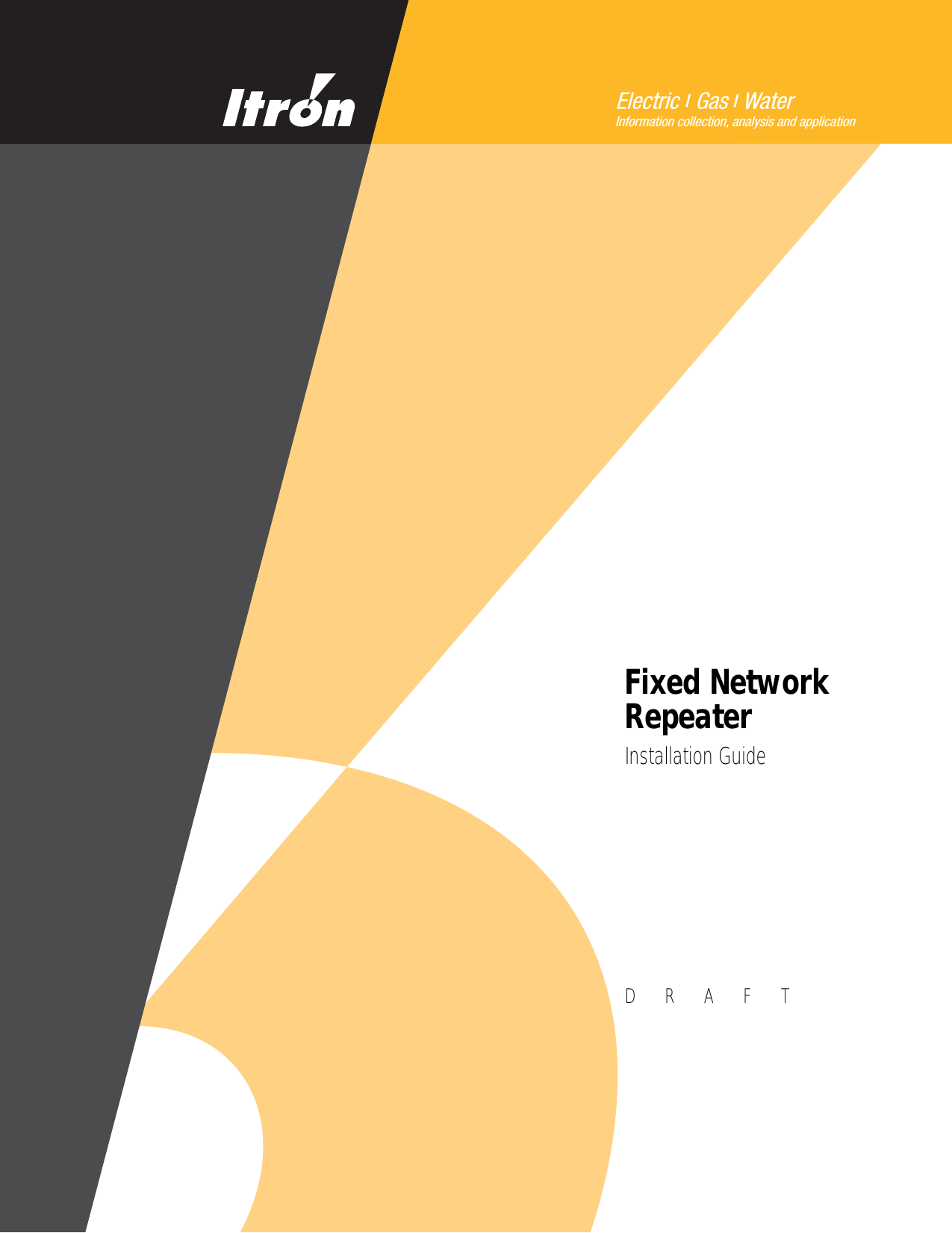 Itron SPIRIT ERT(r) Repeater User Manual chapter bk