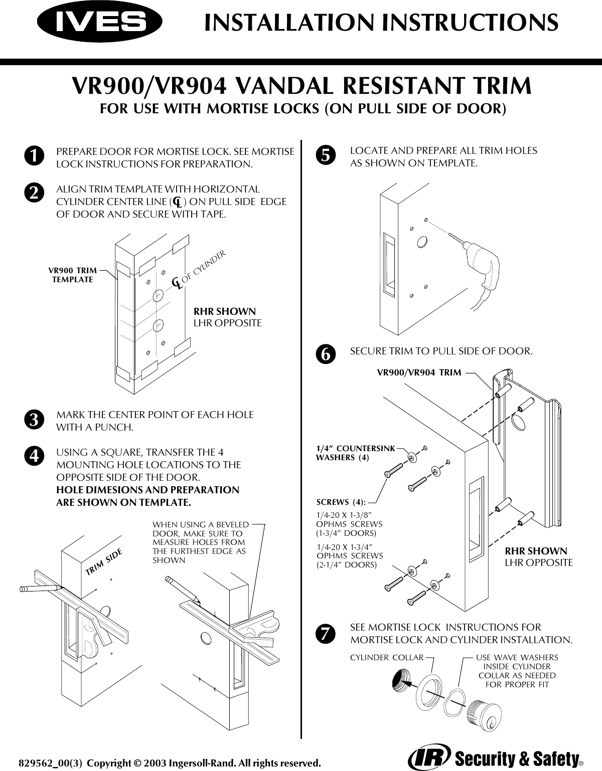 Ives Vr900 Users Manual 829562_3.p65