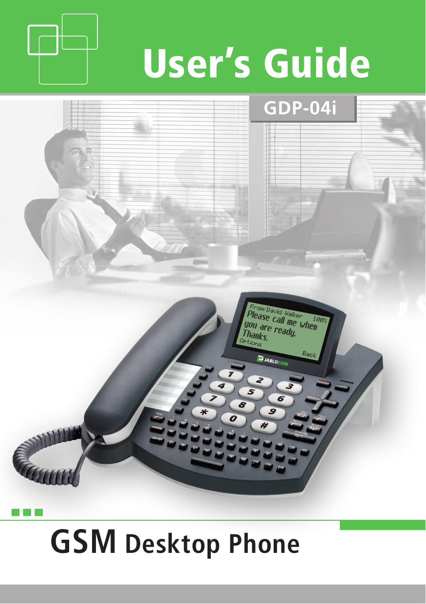 User’s GuideGSM Desktop PhoneGDP-04i