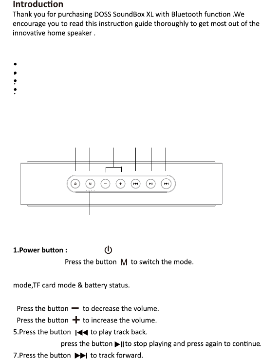 doss soundbox xl manual