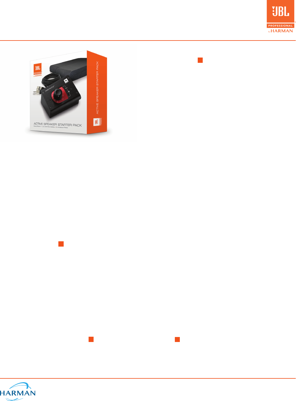 jbl active speaker starter pack