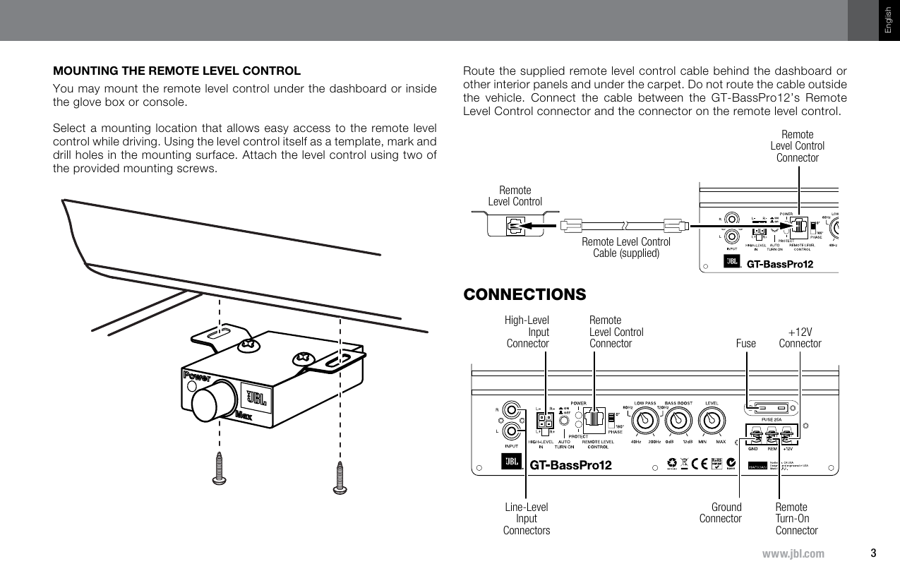 Page 3 of 9 - JBL  GT Bass Pro12 OM EN