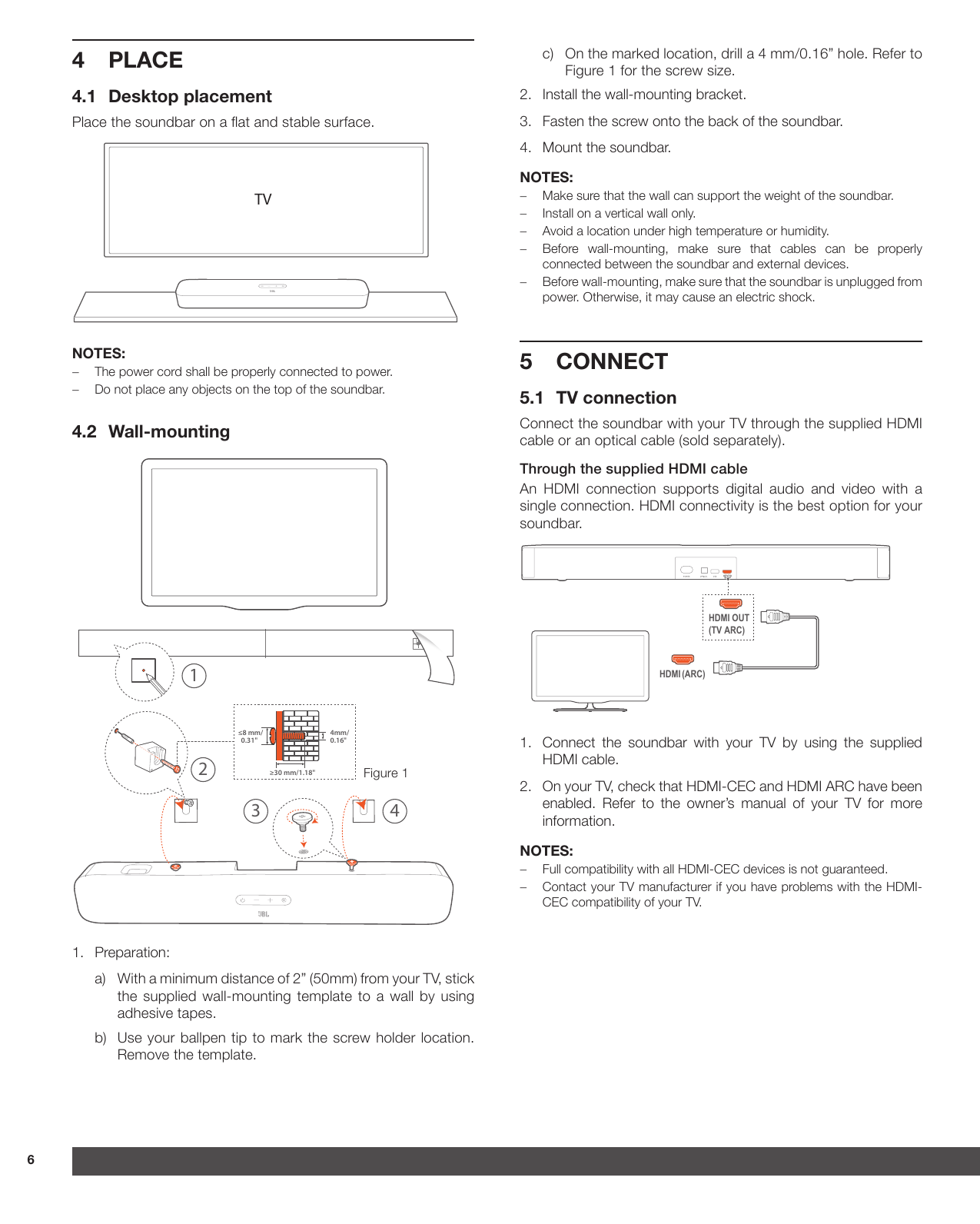 Page 6 of 11 - JBL  Bar 2.0 All In One Owner's Manual EN