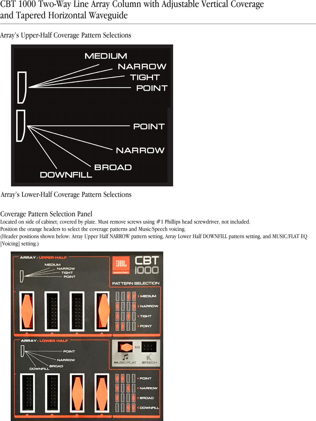 Page 5 of 10 - JBL  CBT1000 Spec Sheet 092016