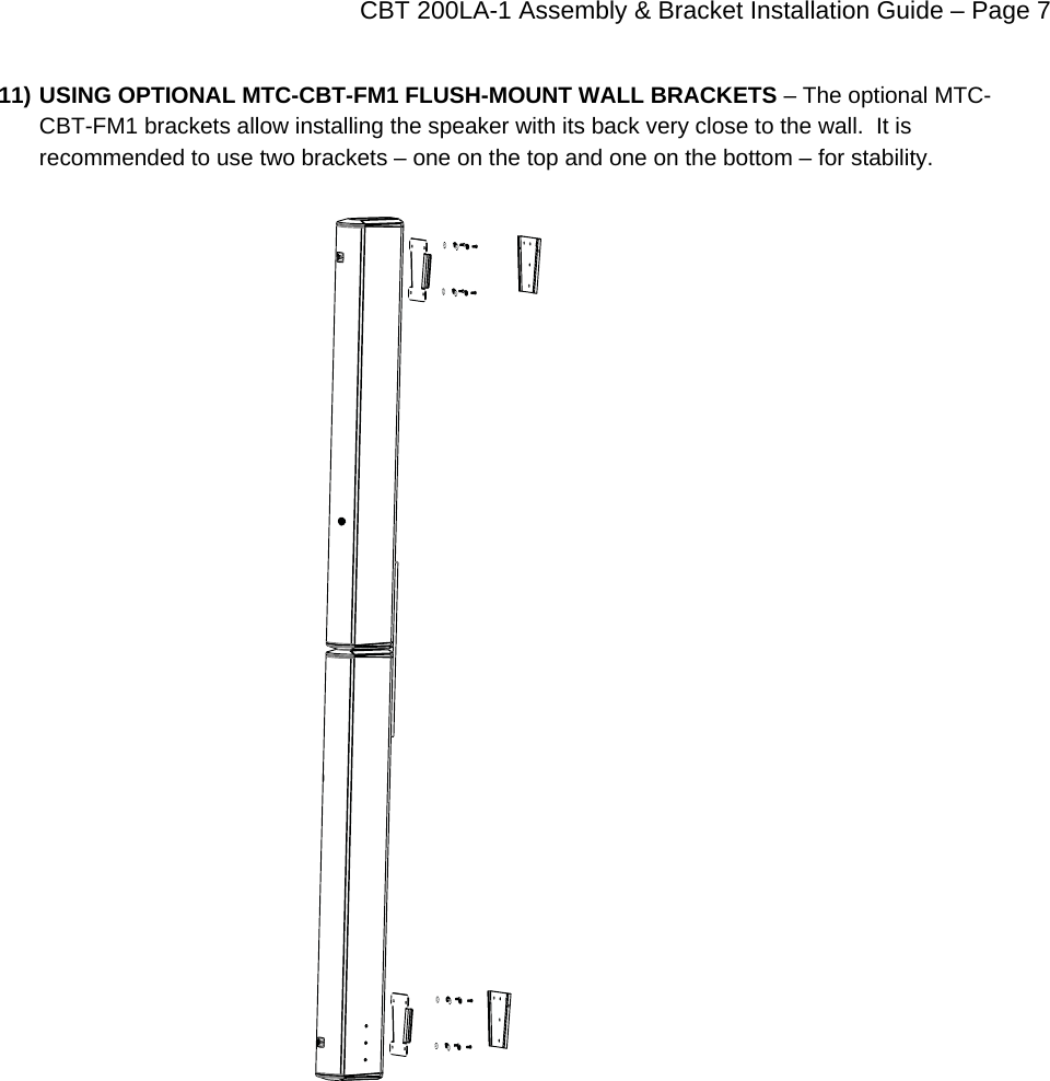Page 7 of 8 - JBL - CBT_200 Installation Bracket Guide CBT 200 120712