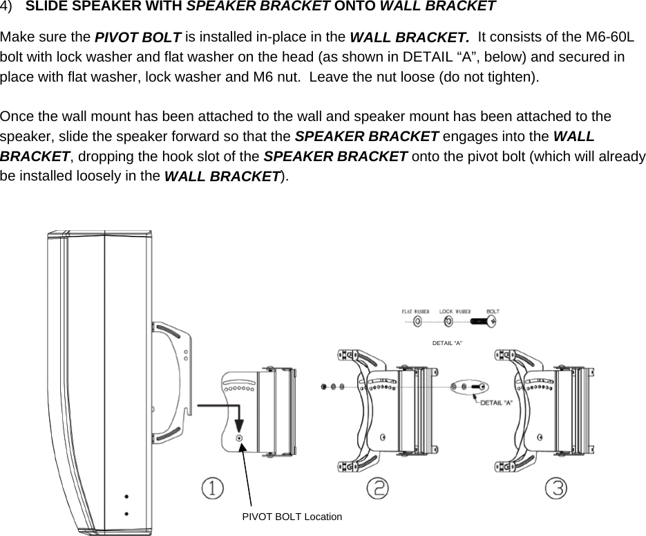 Page 5 of 8 - JBL - CBT_70J And 70JE New Installation Guide Swivel CBT 70J Install