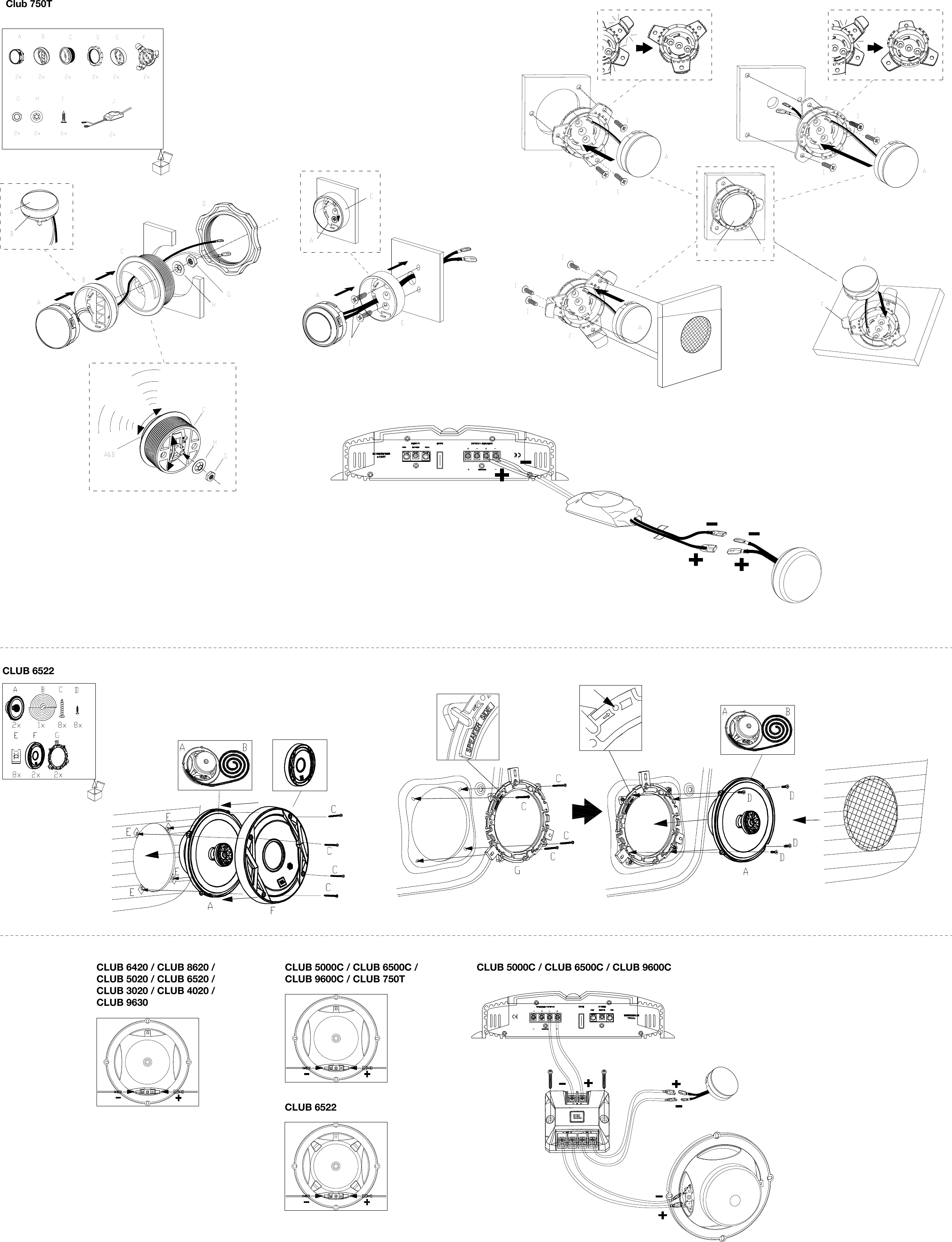 Page 4 of 6 - JBL TR04476_JBL CLUB 6522 Speaker_OM_A_V4_LD CLUB-6522 Speaker OM Multilingual