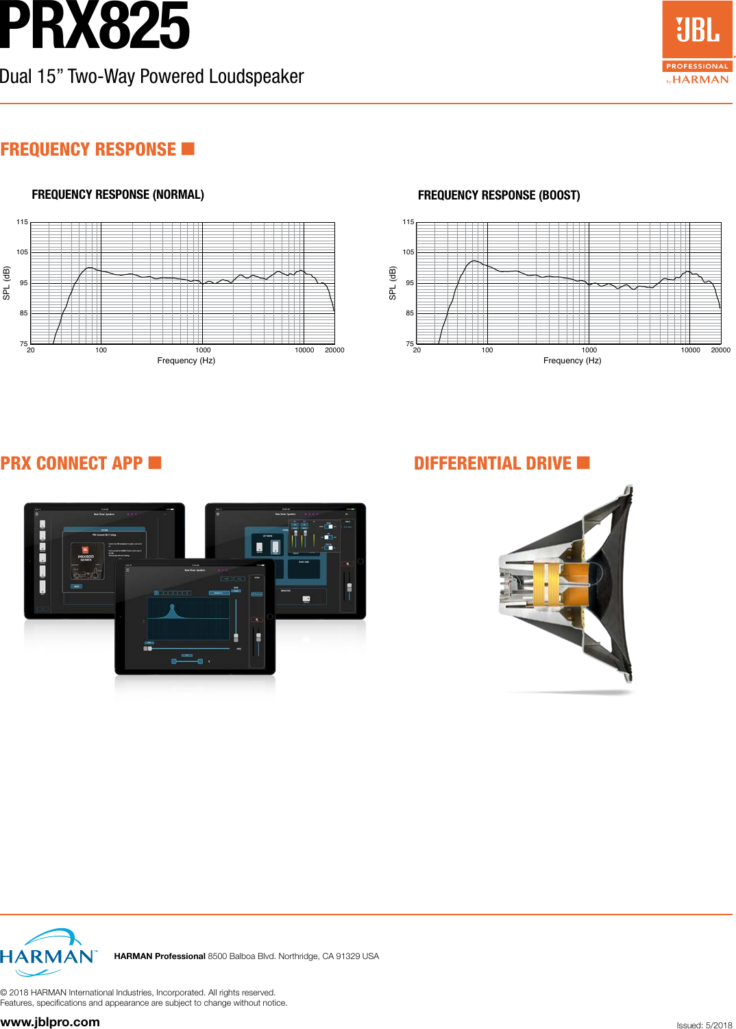 Page 3 of 3 - JBL  PRX825 Sales Sheet 3-Page