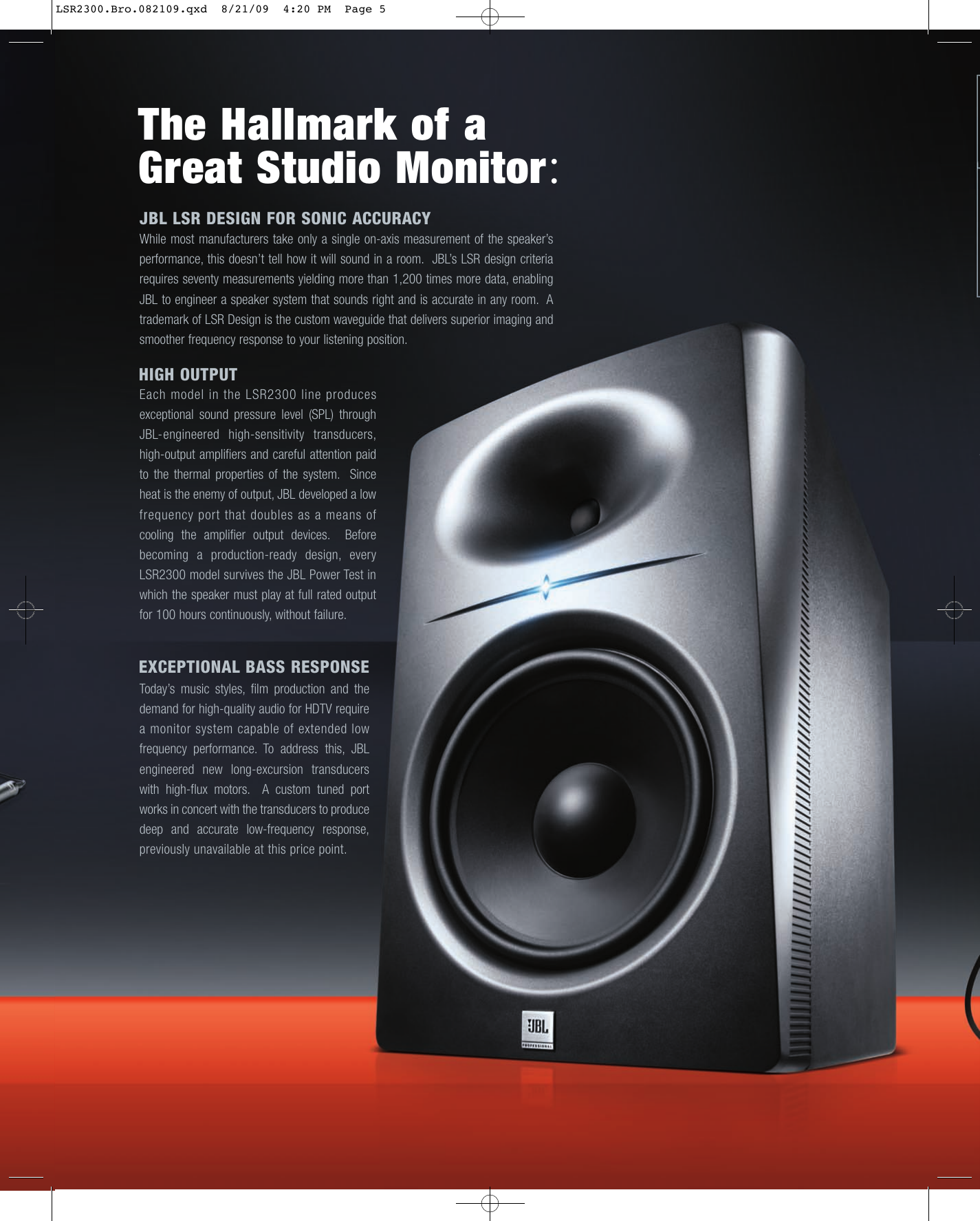 Page 4 of 6 - JBL  LSR2300 Bro 082109 Web