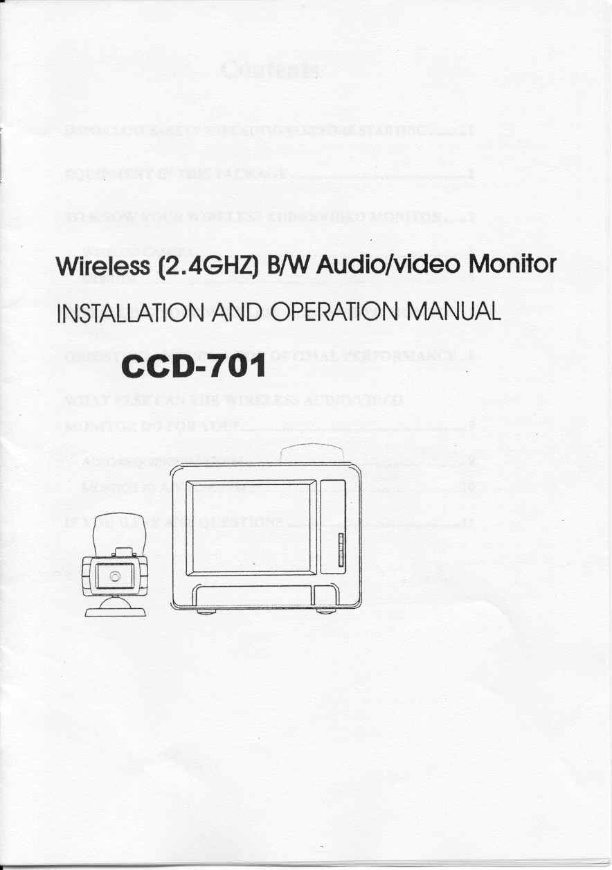 Wireless CCTV Camera User Manual