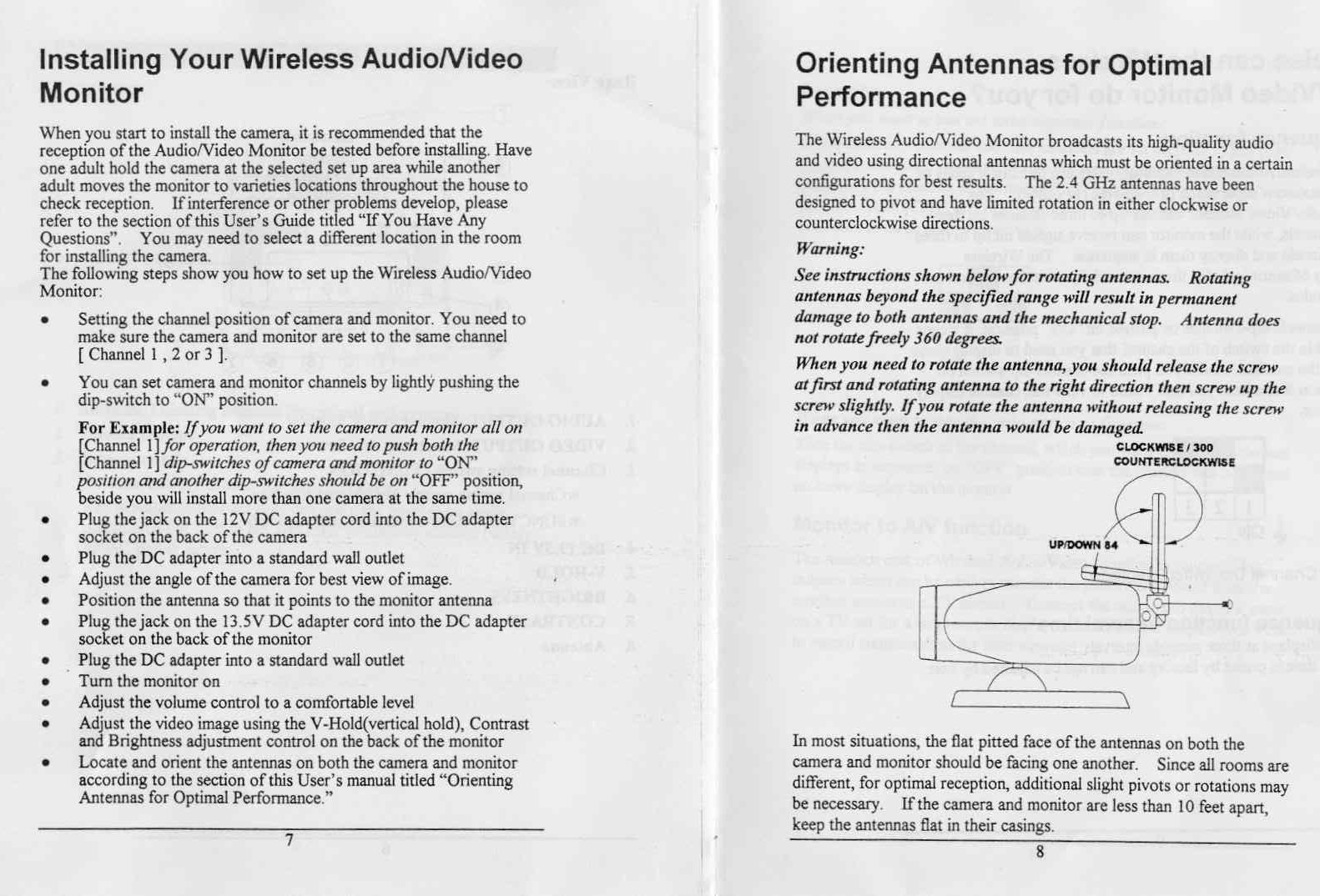 Wireless CCTV Camera User Manual