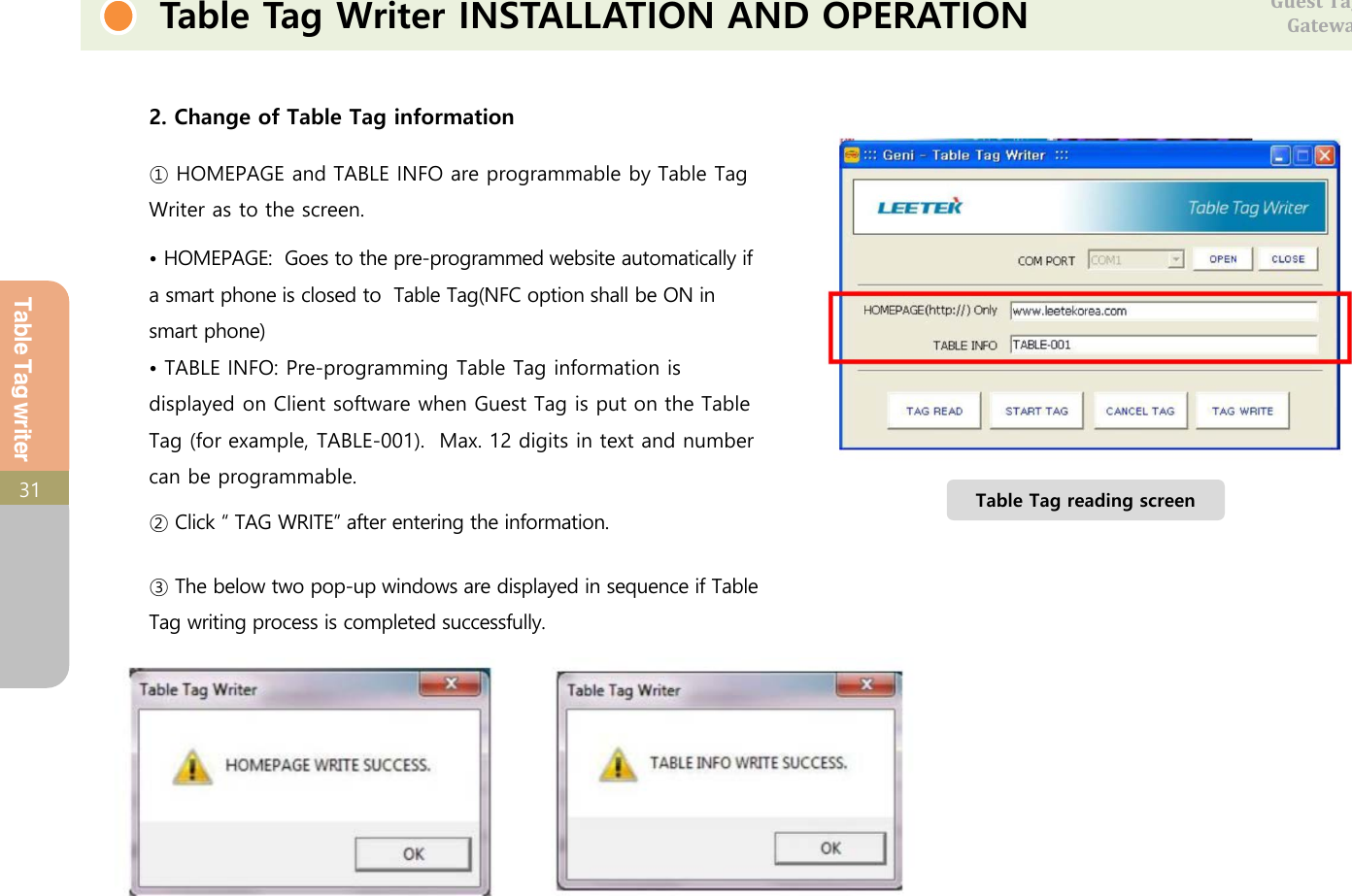 Page 36 of JTECH an HME J1801 EV Guest Tag User Manual  J1801 rev 1