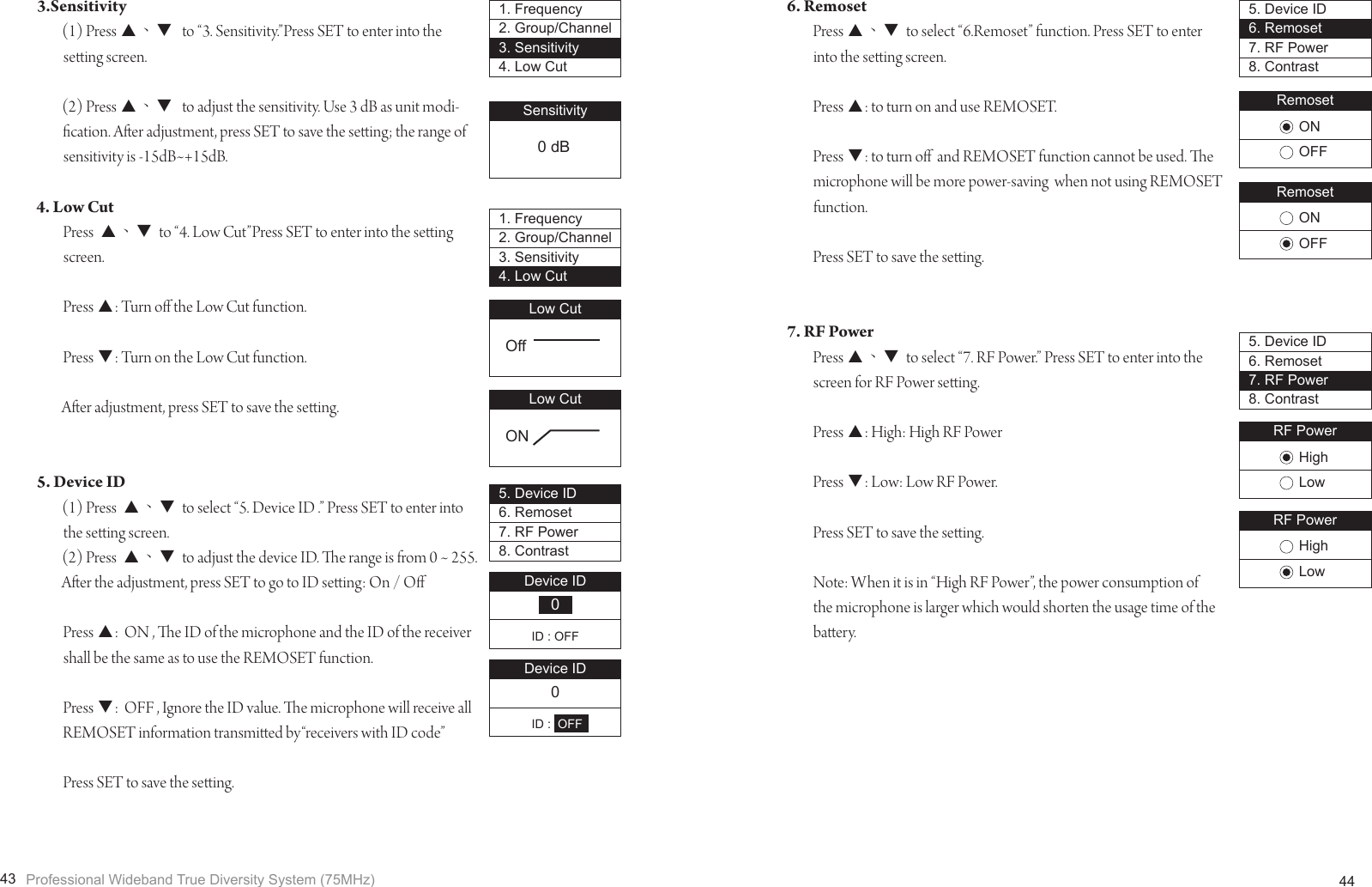 Page 25 of JTS PROFESSIONAL JSS-20 UHF PLL Handheld Transmitter User Manual 