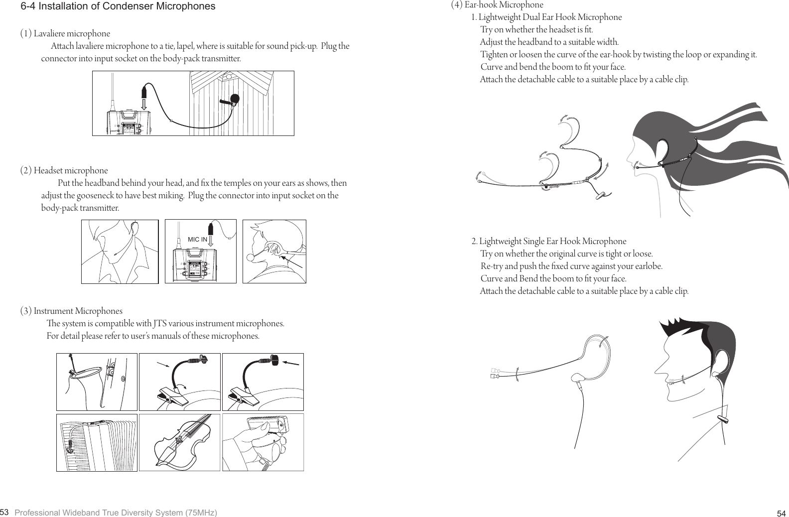 Page 30 of JTS PROFESSIONAL UF-20R20S Wireless Microphone Receiver User Manual 