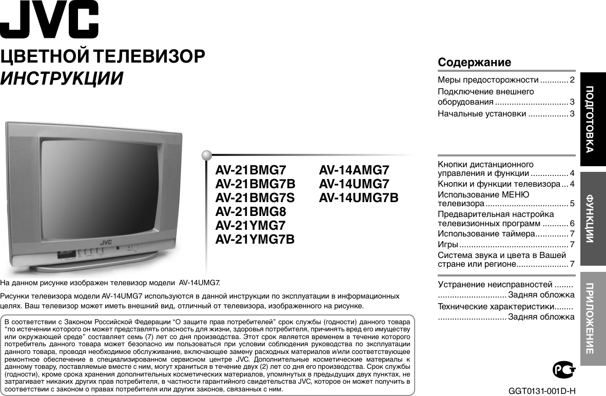 Настройки телевизора jvc. JVG av-2101qe. Как настроить старый телевизор JVC без пульта.