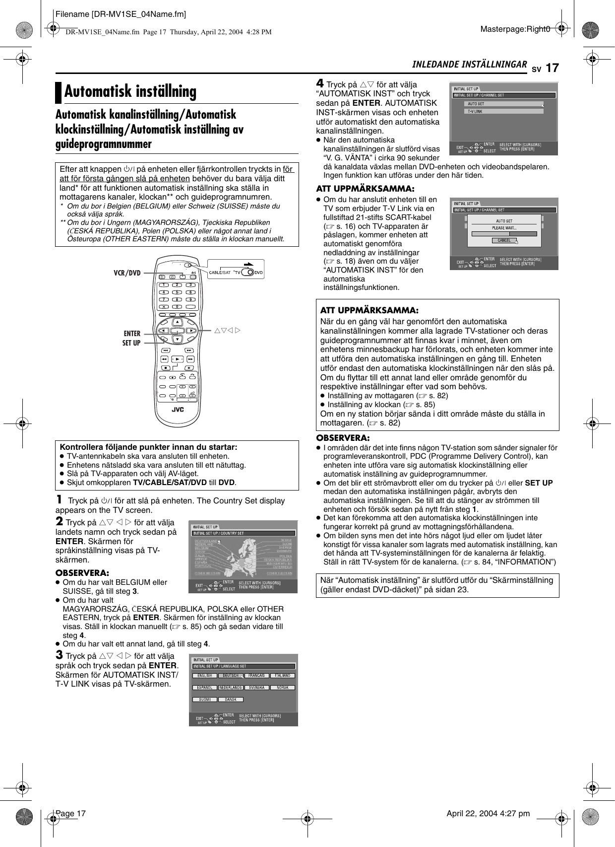 JVC DR MV1BEU MV1SE User Manual LPT0937 008A