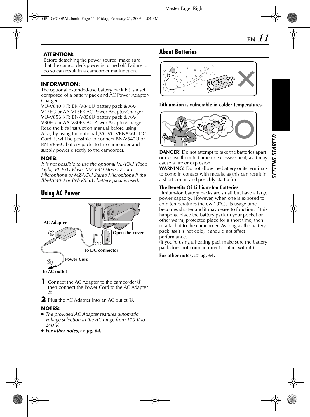 Jvc Gr Dv500ek Dv700e User Manual Dv500ek Dv700ek Lyt1130 001b