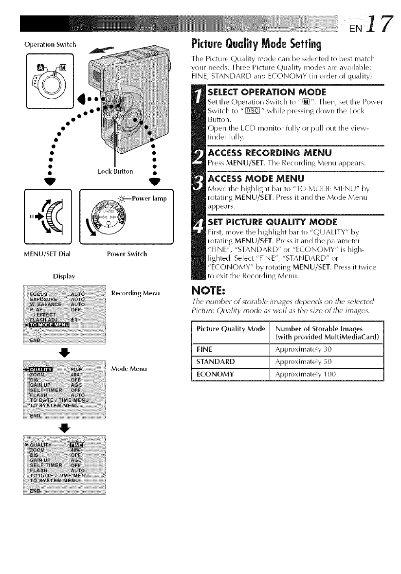 CT
ATTENTION:
Dr) not insert/remove the MultiMedia( ard while tile
camcorder is turned r)n, as this may cause tile
MultiMediaCard to be corrupted or cause the
camcorder to become unable to recognize whether r)r
not the card is installed.
![