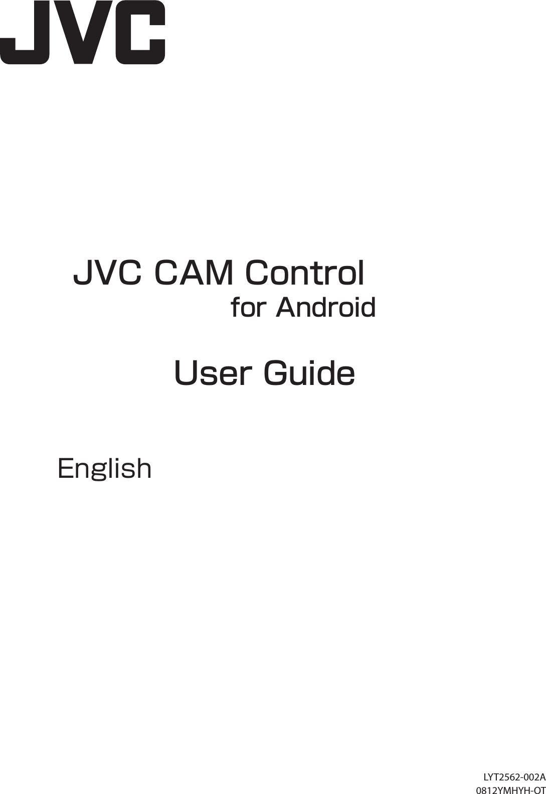 JVC GV LS1BUS LS2 / LS1 User Manual Cam Control App (Android ...
