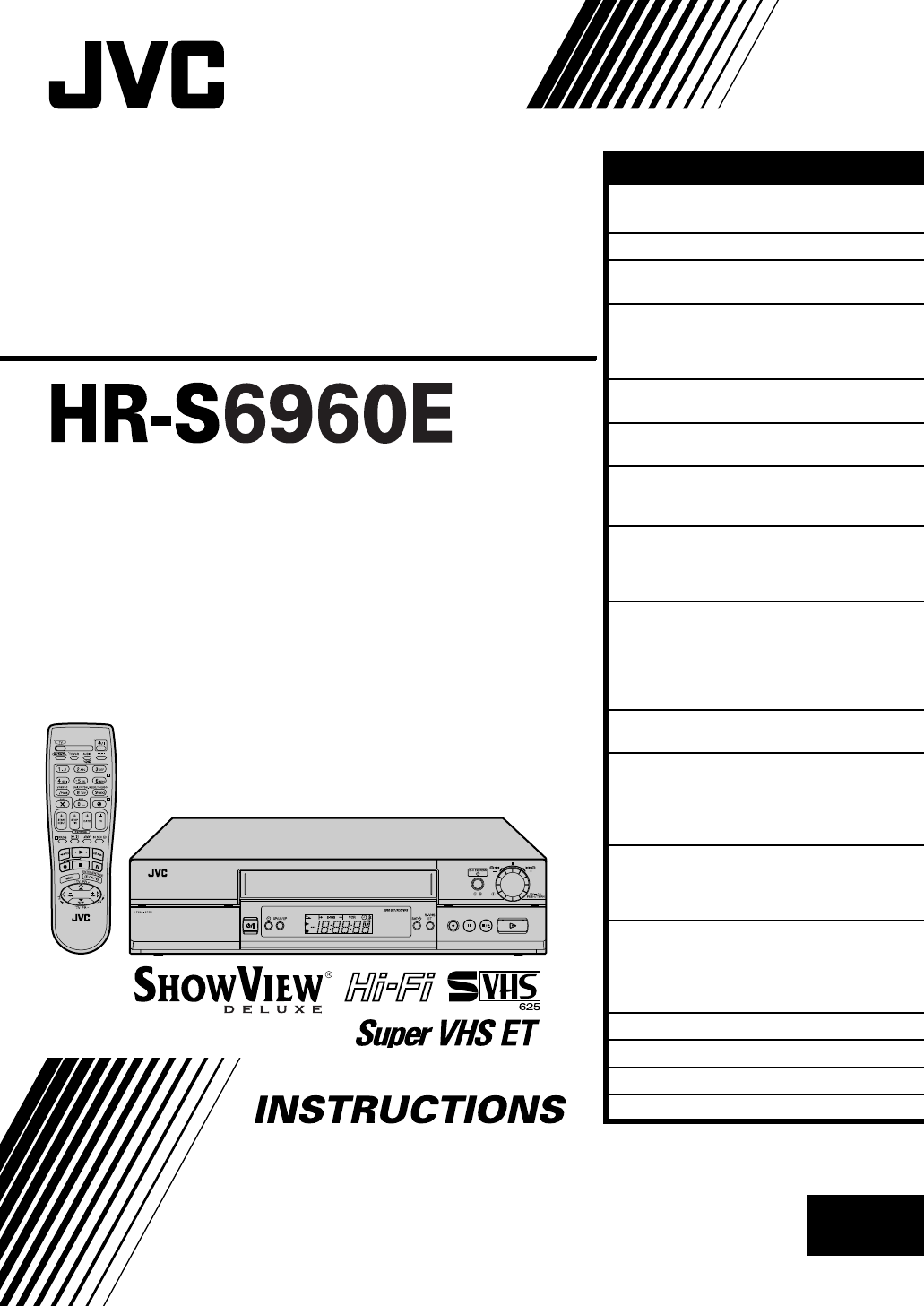 Jvc Hr S6960ex Hrs6960e En User Manual Lpt0752 001a