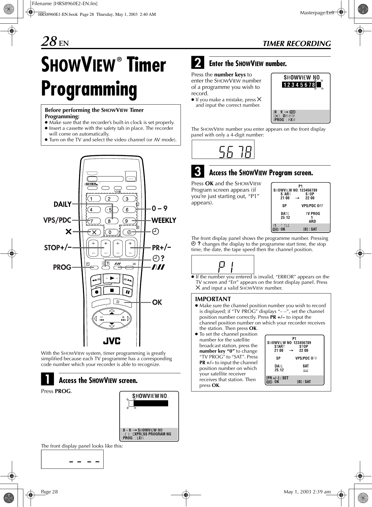 Jvc Hr S60ex Hrs60e1 En User Manual Lpt0754 001b