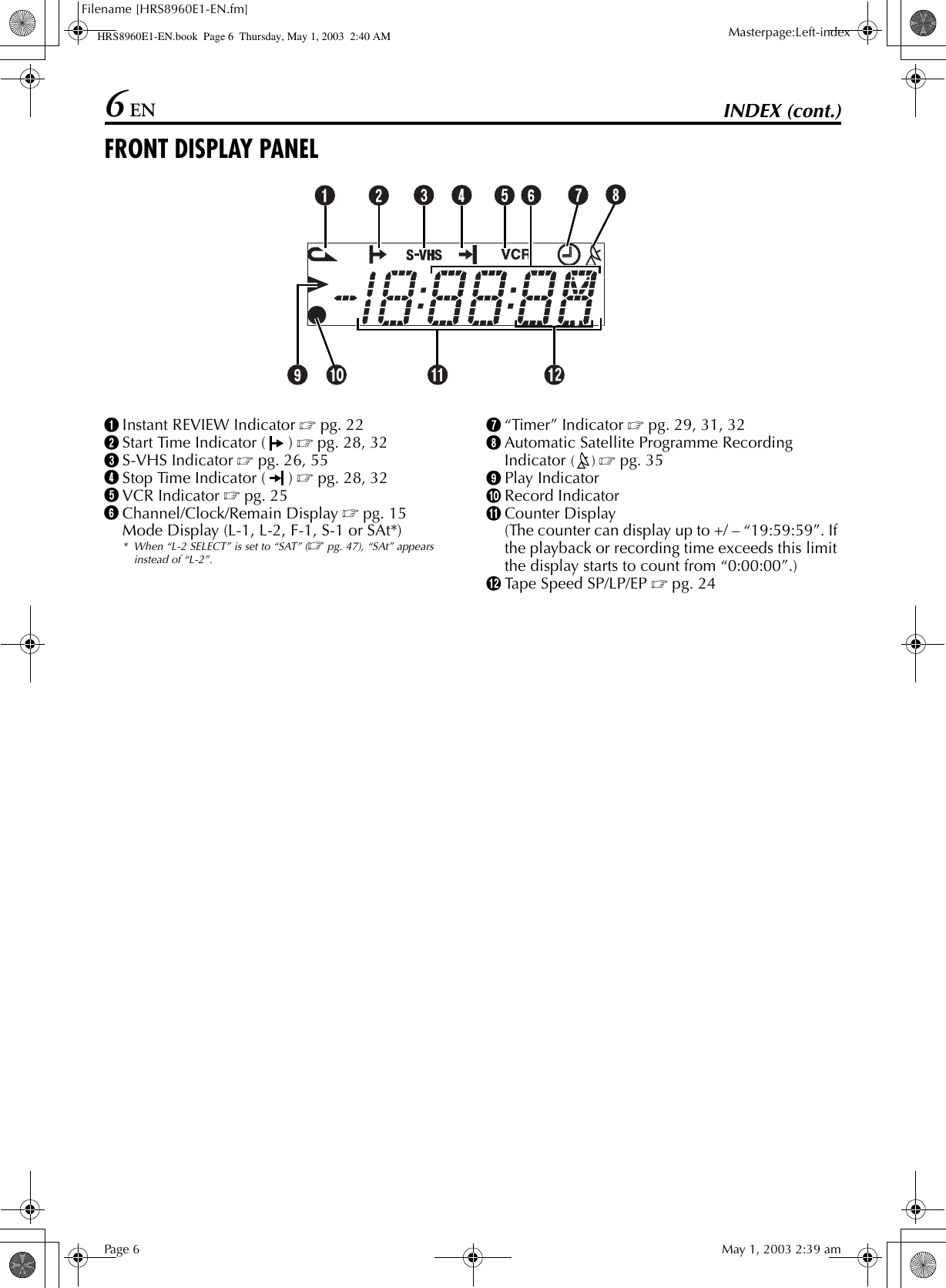 Jvc Hr S60ex Hrs60e1 En User Manual Lpt0754 001b