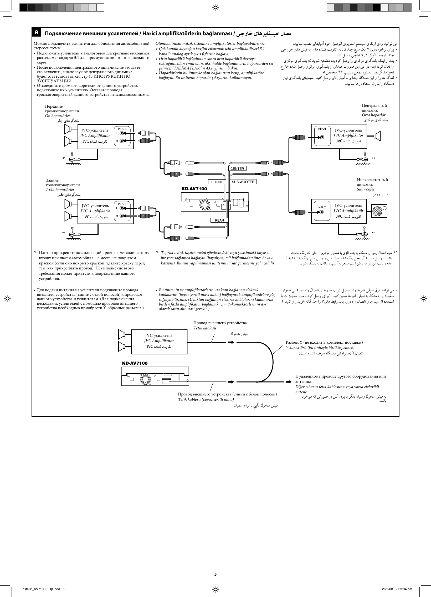 Page 5 of 6 - JVC KD-AV7100EUKD-AV7100US KD-AV7100 [EU/US] INSTALL MANUAL User LVT1823-006C