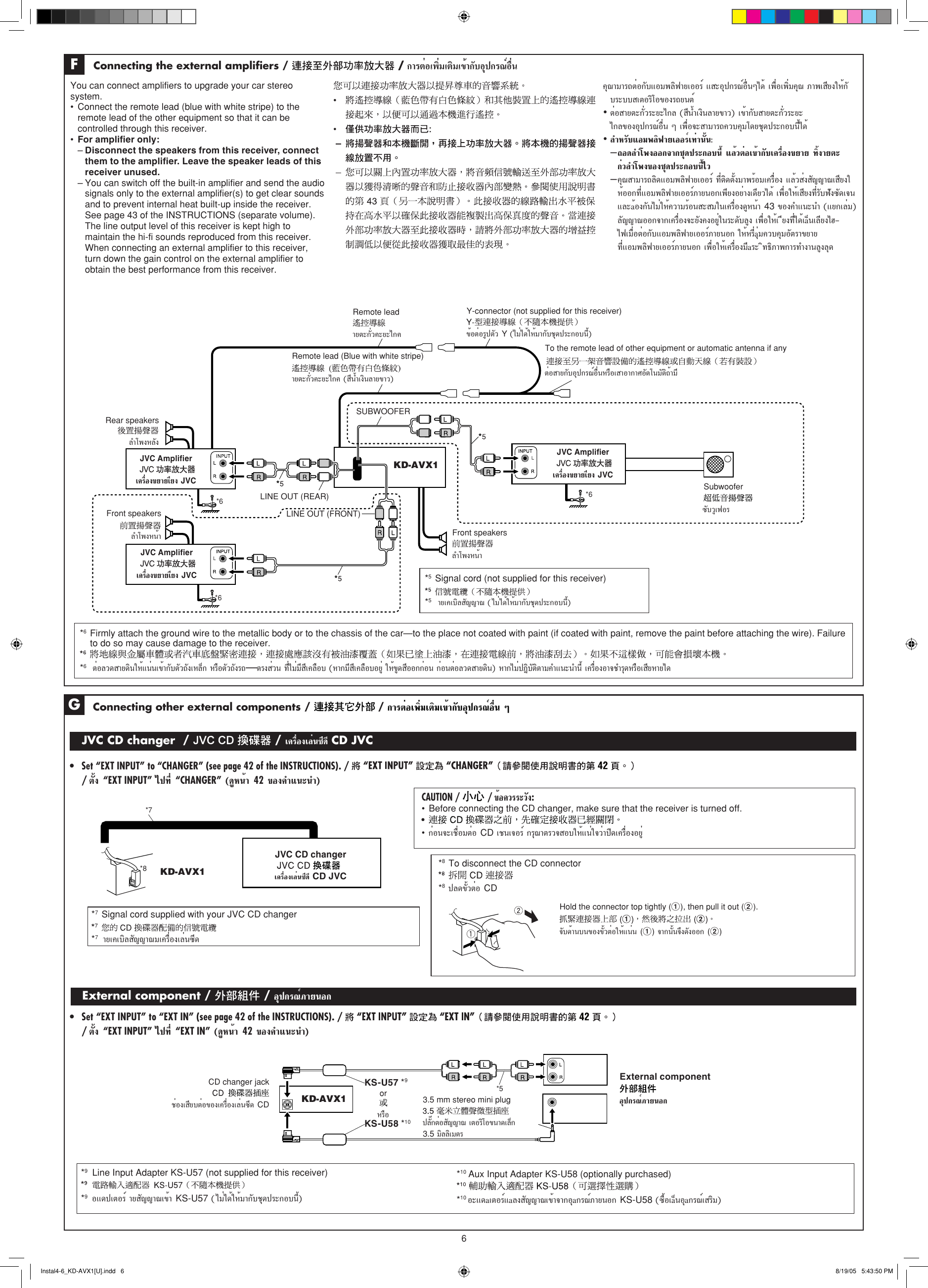 Page 6 of 6 - JVC KD-AVX1A/U/UT Instal1-3_KD-AVX1[U] User Manual LVT1324-005A