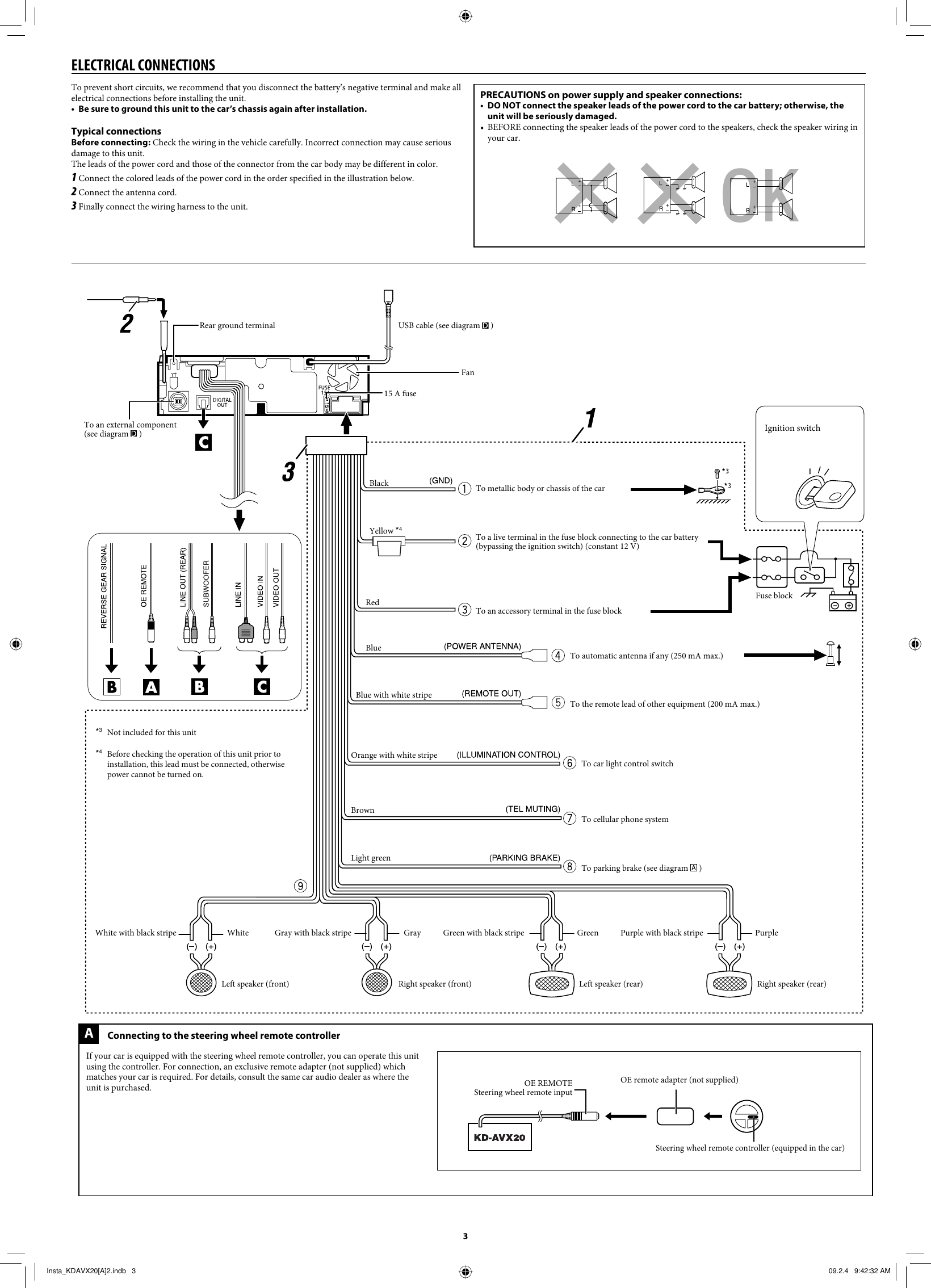 Page 3 of 4 - JVC KD-AVX20A KD-AVX20 User Manual LVT1940-014A