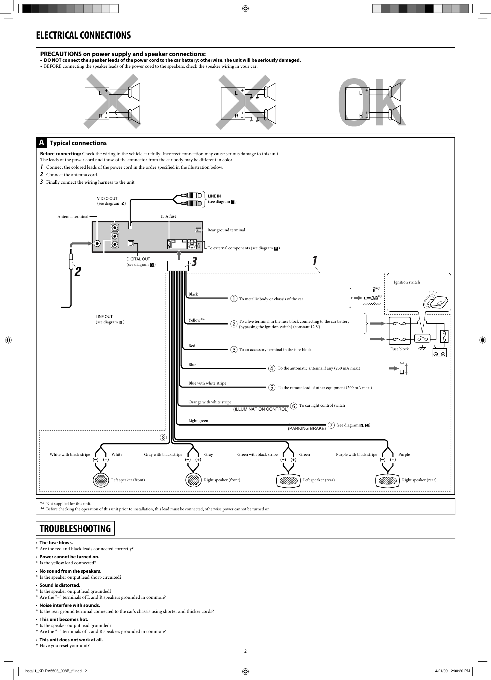 Page 2 of 4 - JVC KD-DV5504UI Install1_KD-DV5506_008A_f User Manual GET0606-008B