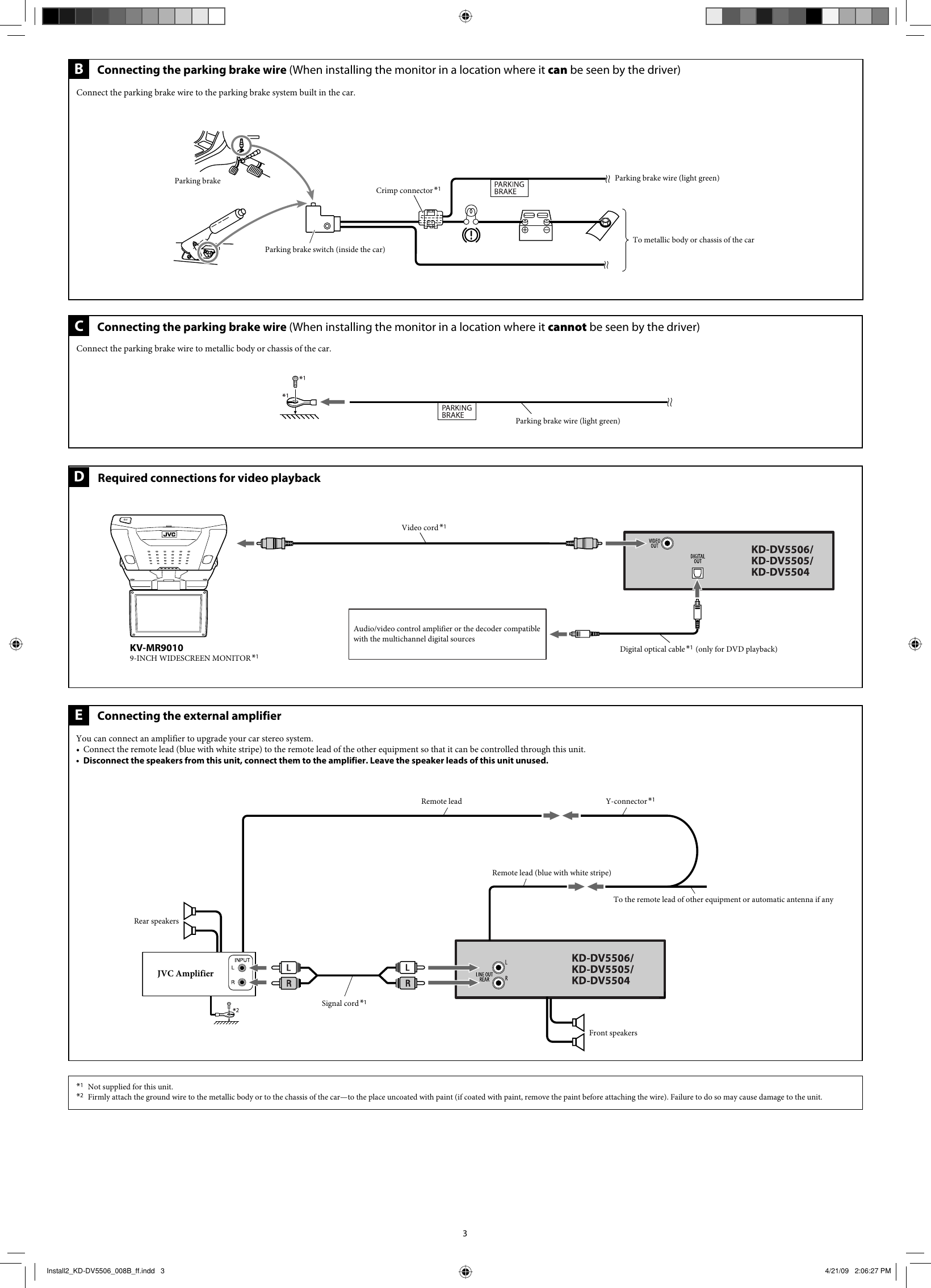 Page 3 of 4 - JVC KD-DV5504UI Install1_KD-DV5506_008A_f User Manual GET0606-008B
