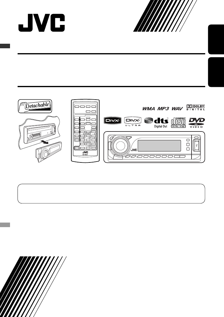 JVC KD DV8305UN Cover KD DV8306 003A f User Manual DV8305UN