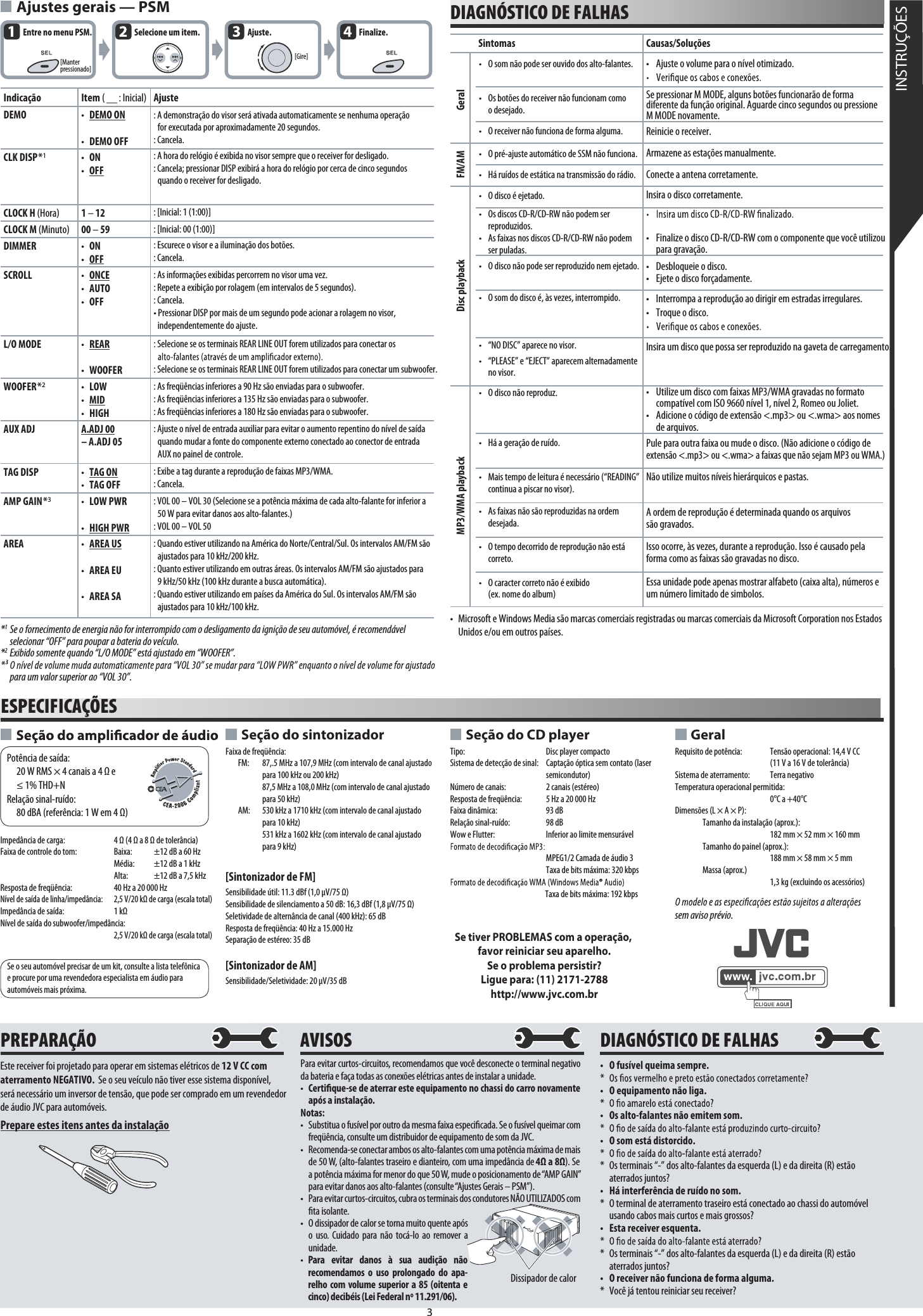 Page 3 of 4 - JVC KD-G299 KD-G240 Pag1 User Manual GET0485-001A BQX0419