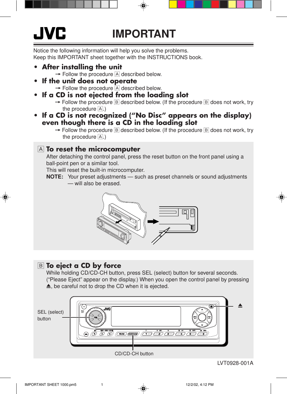JVC KD LH1000 User Manual LVT0928 001A
