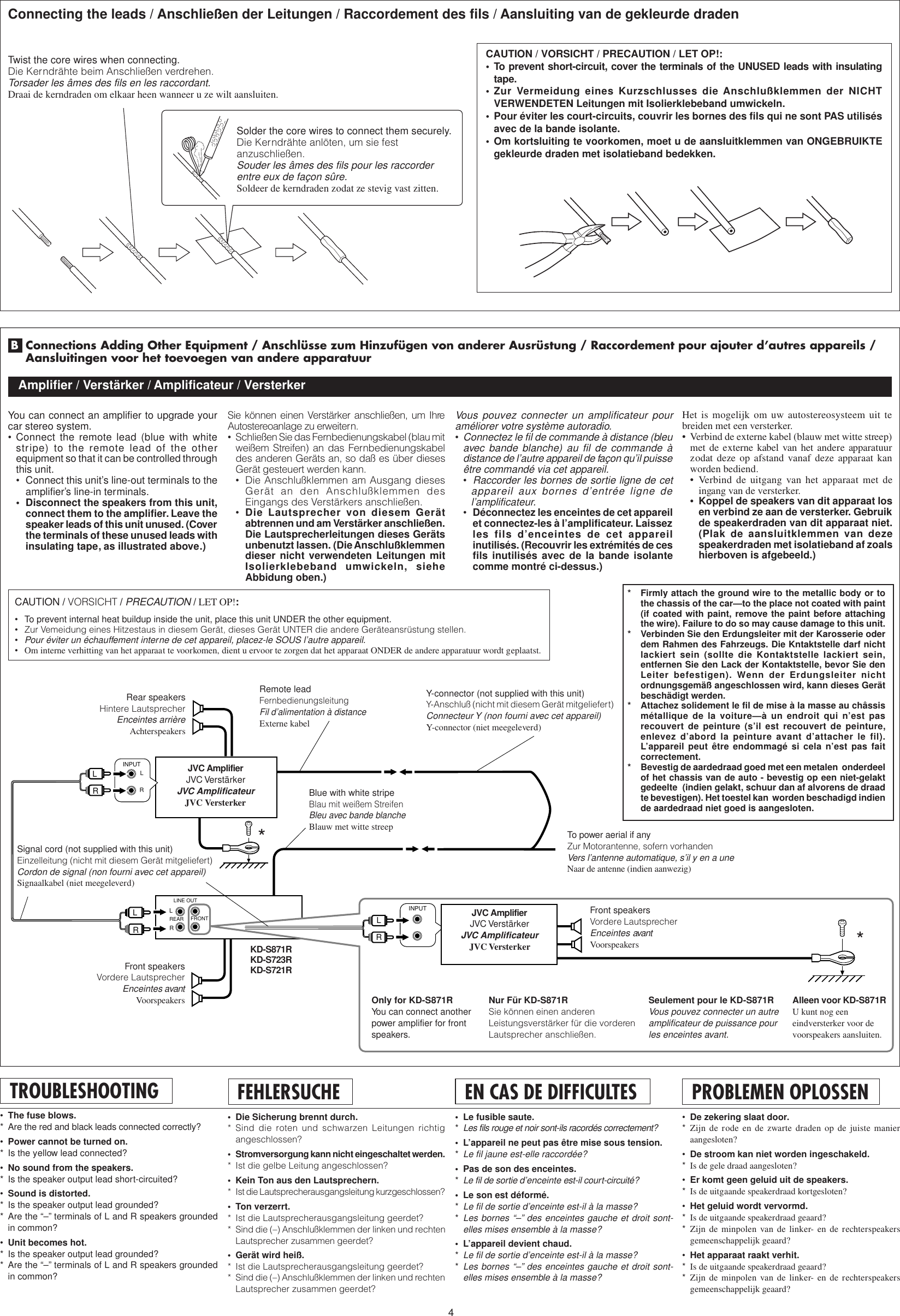 Page 4 of 4 - JVC KD-S871R KD-S871R/KD-S723R/KD-S721R User Manual GET0065-003A