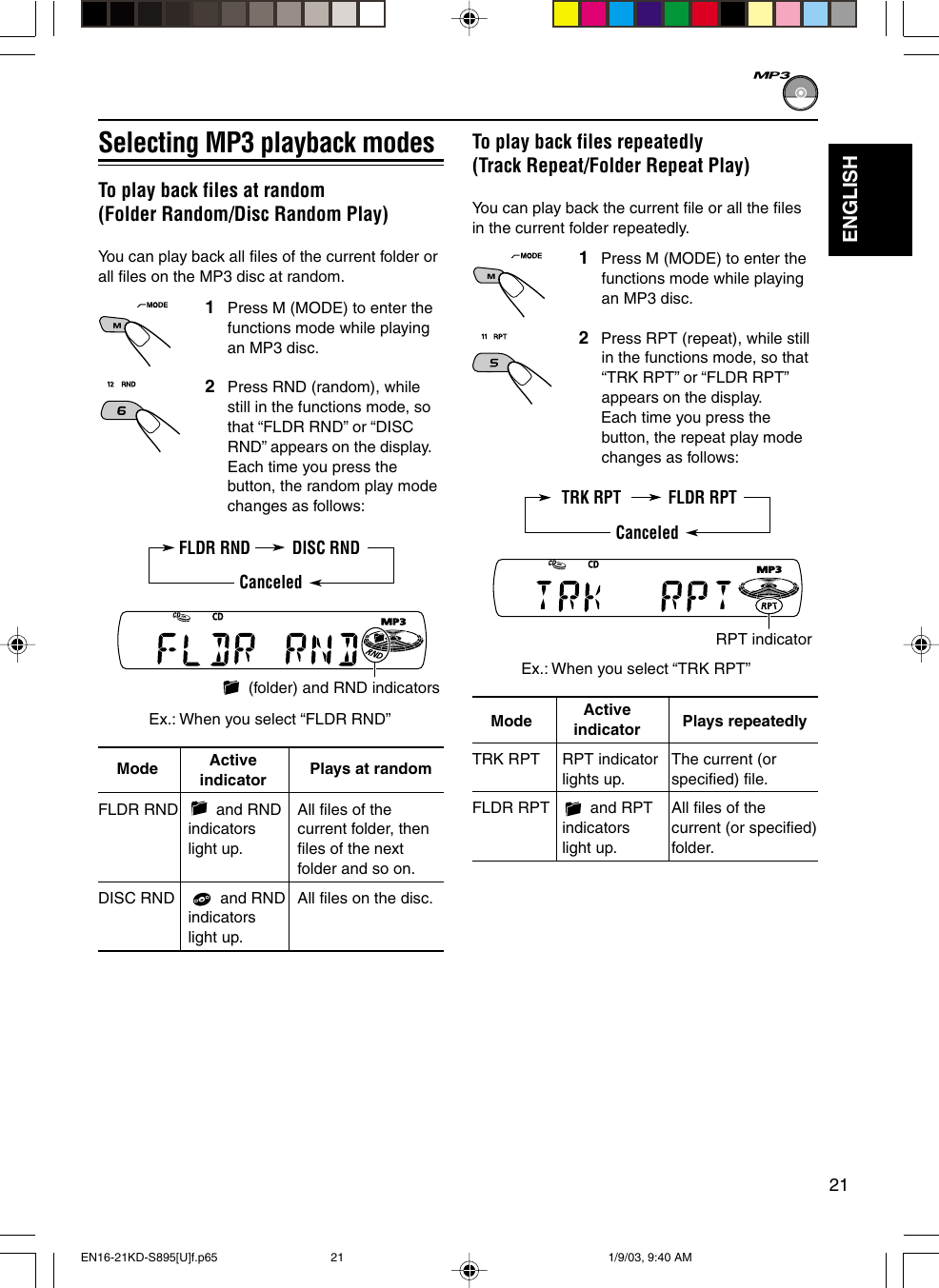 Jvc Kd S5 S5 U User Manual Get0134 001a