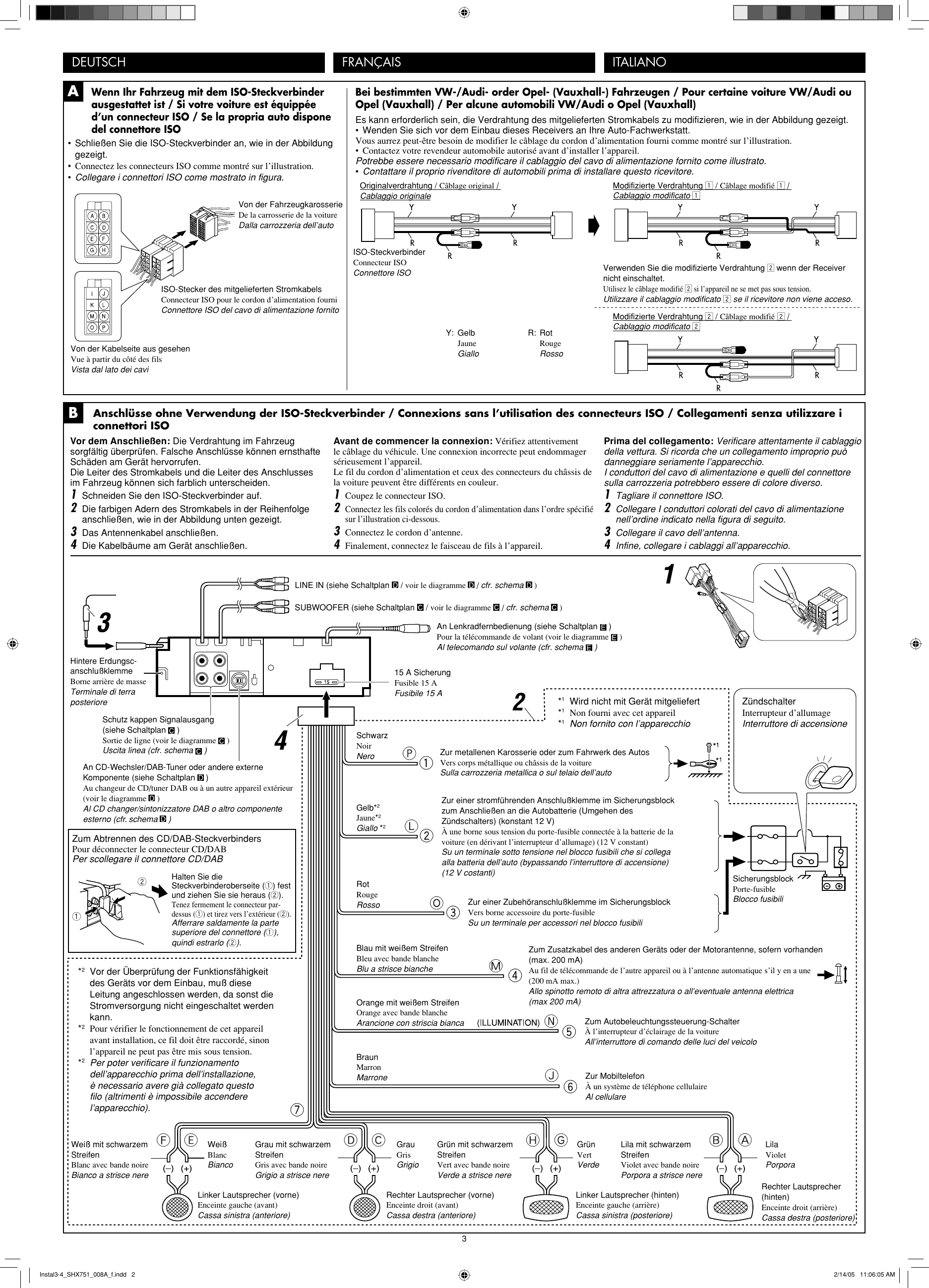 Page 3 of 4 - JVC KD-SHX751E KD-SHX751[E] User Manual LVT1311-008A