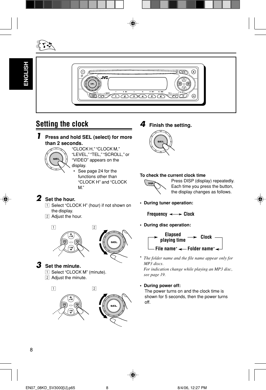 Jvc Kd Sv3000u Sv3000 U User Manual Lvt1003 001d