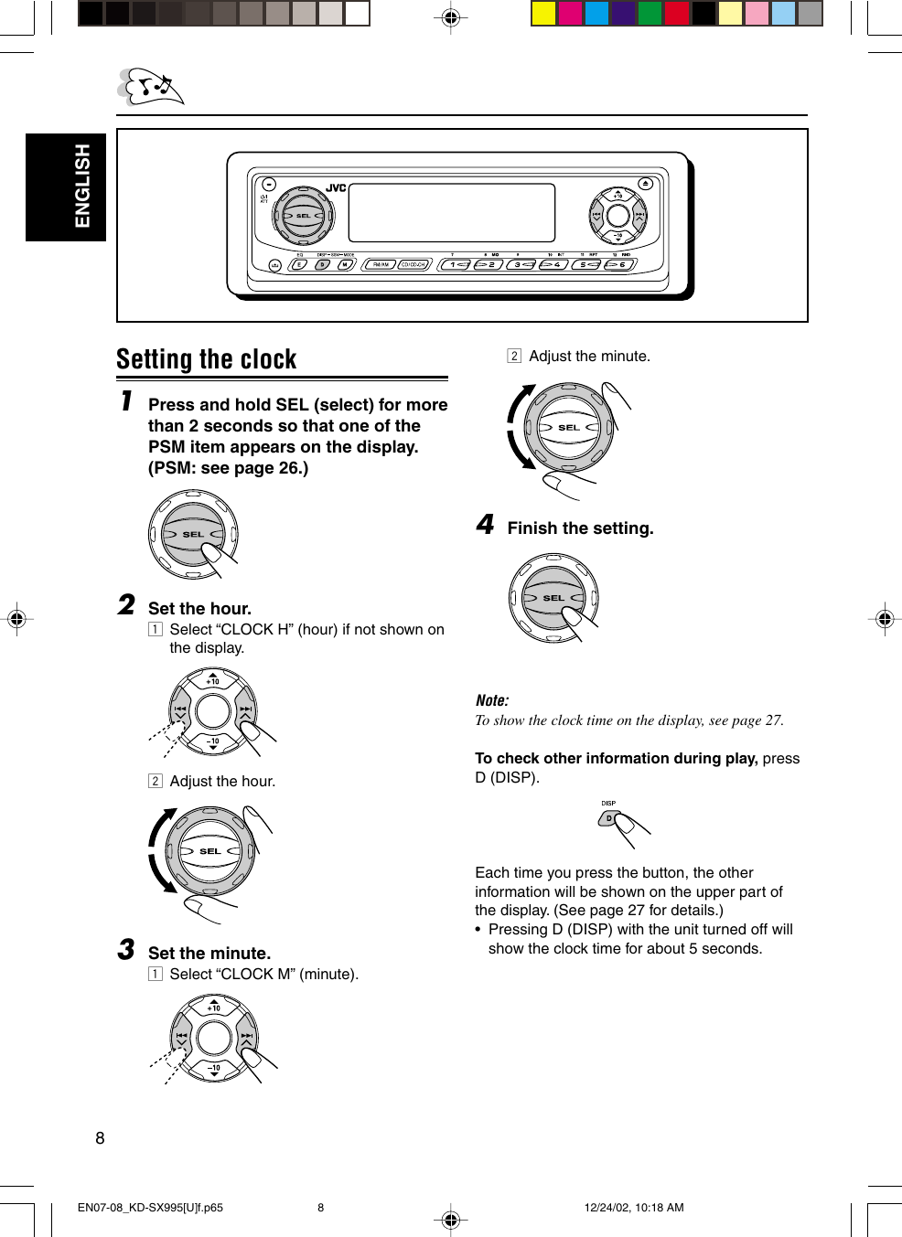 Jvc Kd Sx995 Cover Kd Sx995 U User Manual Get0130 001a