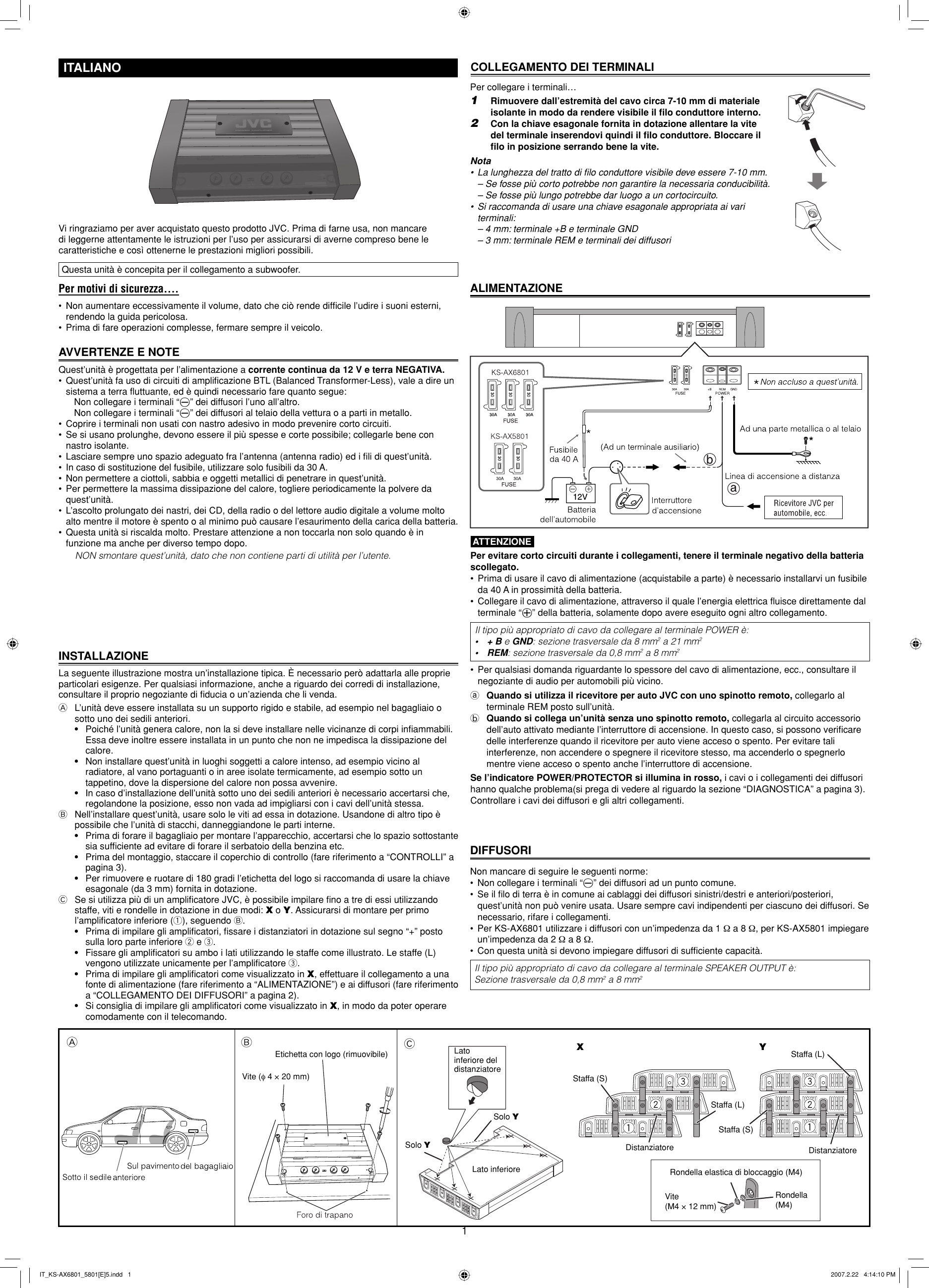 Page 4 of 6 - JVC KS-AX5801E KS-AX6801/KS-AX5801[E] User Manual KS-AX5801E, KS-AX6801E LVT1698-003A
