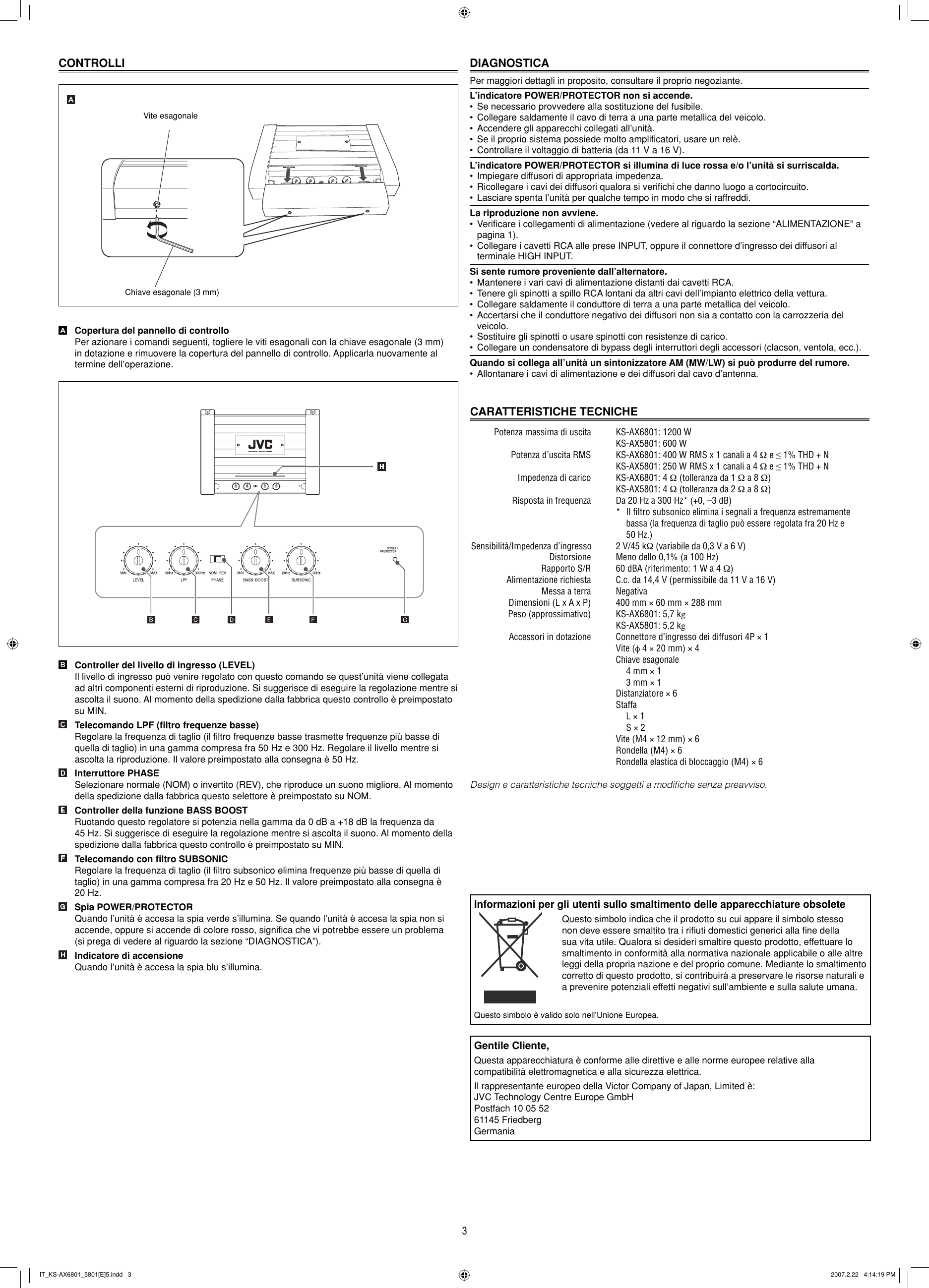 Page 6 of 6 - JVC KS-AX5801E KS-AX6801/KS-AX5801[E] User Manual KS-AX5801E, KS-AX6801E LVT1698-003A