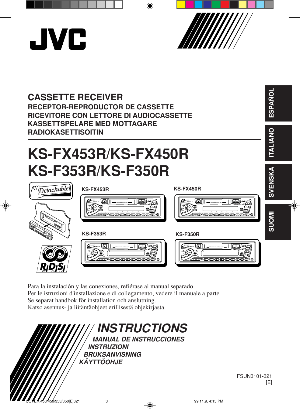 Jvc Ks F353r Fx453r Ks Fx450r Ks F353r Ks F350r User Manual F353r