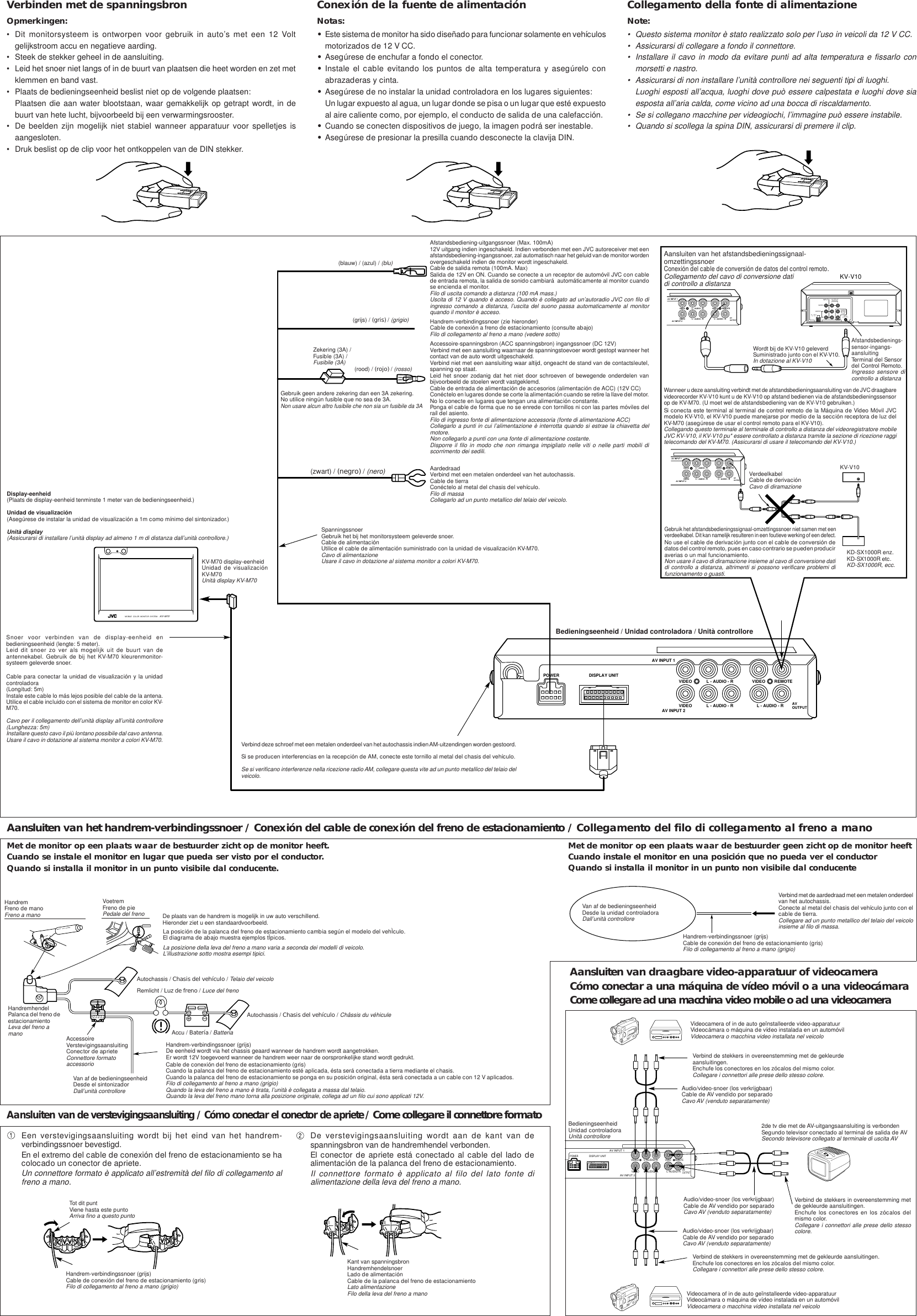 Page 4 of 4 - JVC KV-M70 User Manual TQBX0248