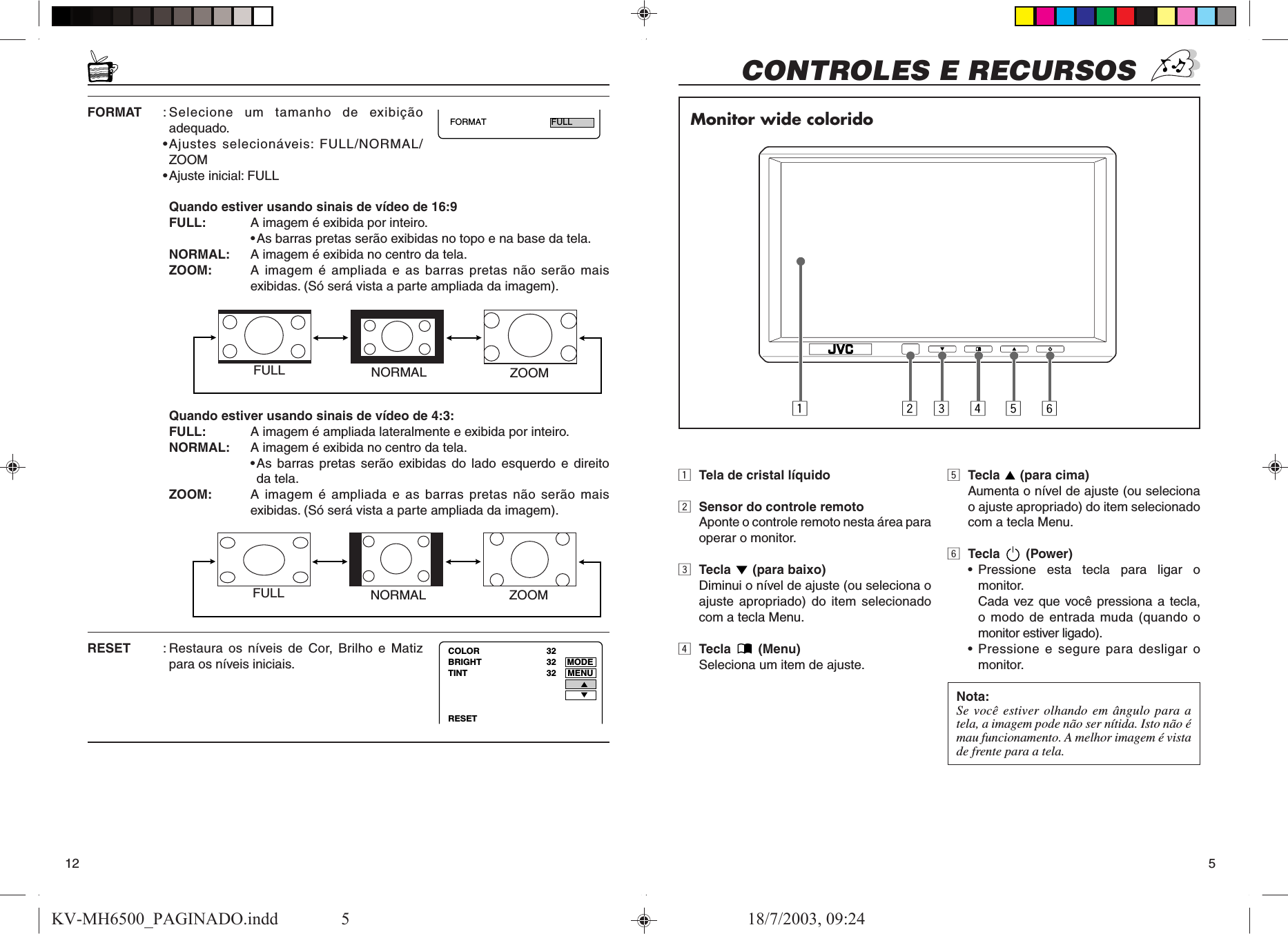 Page 5 of 8 - JVC KV-MH6500 KV-MH6500_PAGINADO User Manual INST