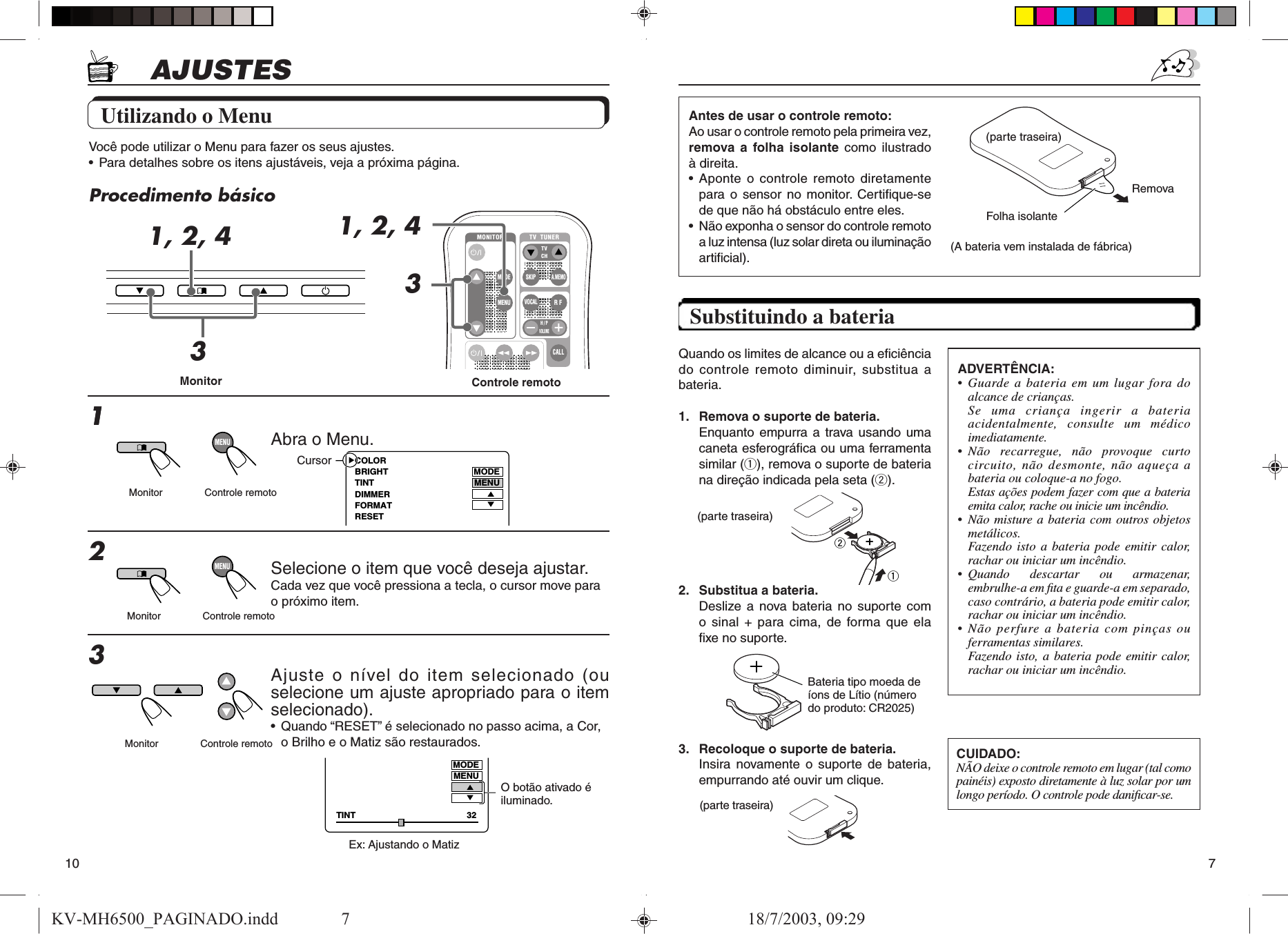 Page 7 of 8 - JVC KV-MH6500 KV-MH6500_PAGINADO User Manual INST