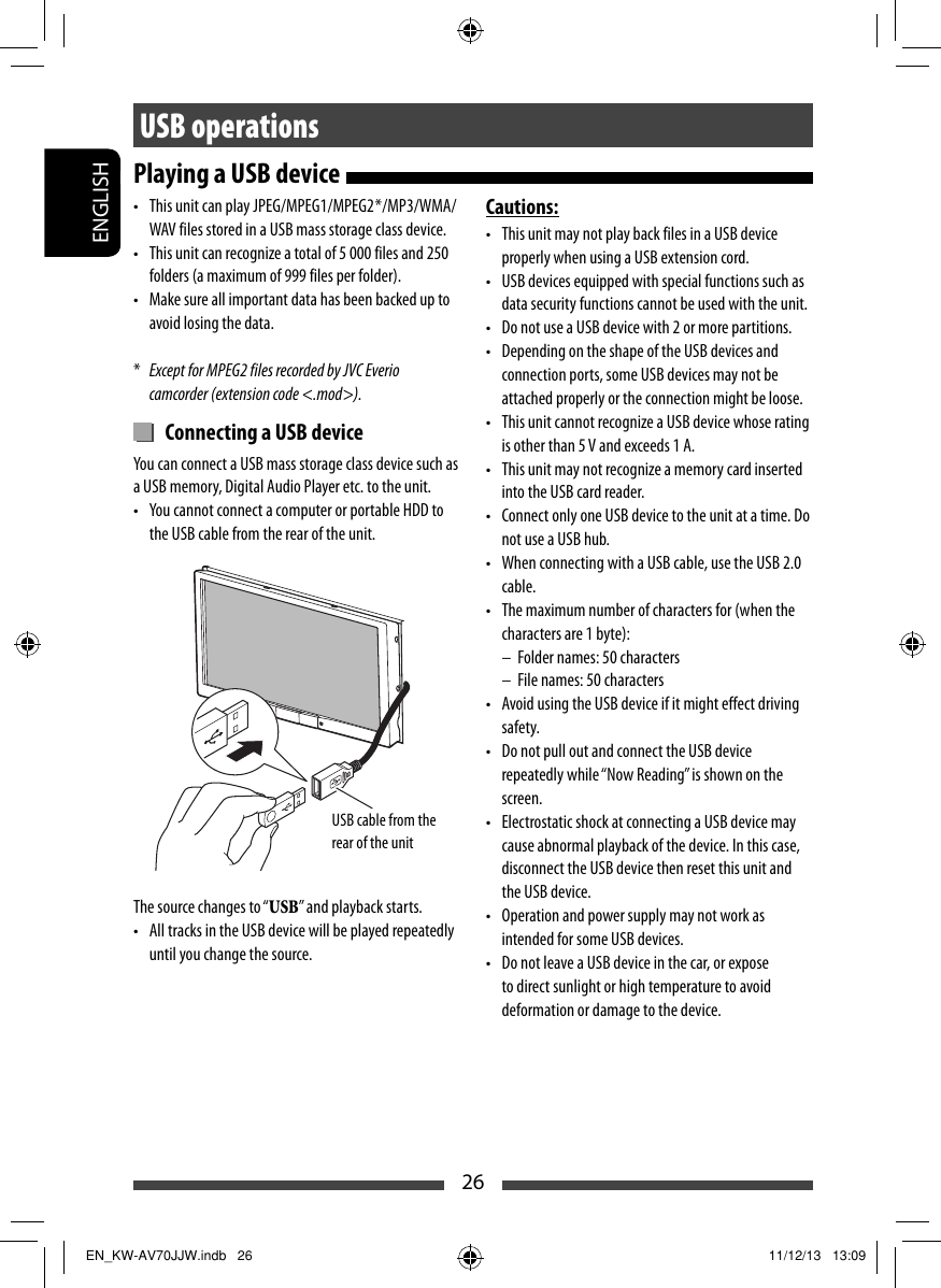 Jvc Kw Av70btj Av70bt Kw Av78bt J Jw User Manual Av70btj Av70btjw Av78btj Av78btjw Lvt2300 001a