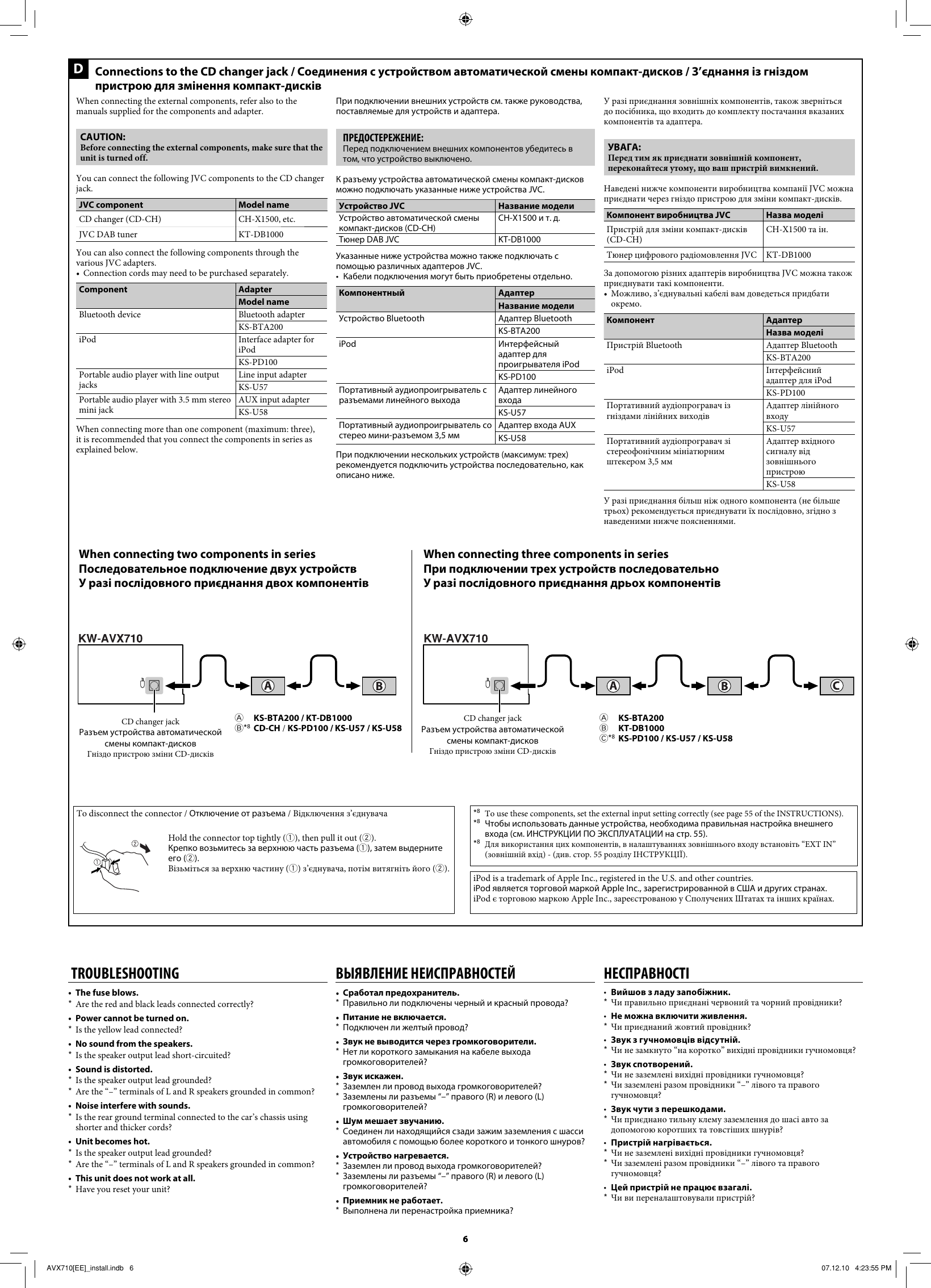 Page 6 of 6 - JVC KW-AVX710EE LVT1779-010A User Manual