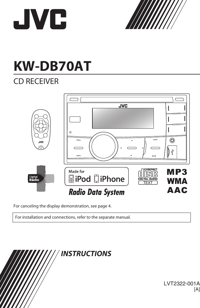 JVC KW DB70AT User Manual LVT2322 001A